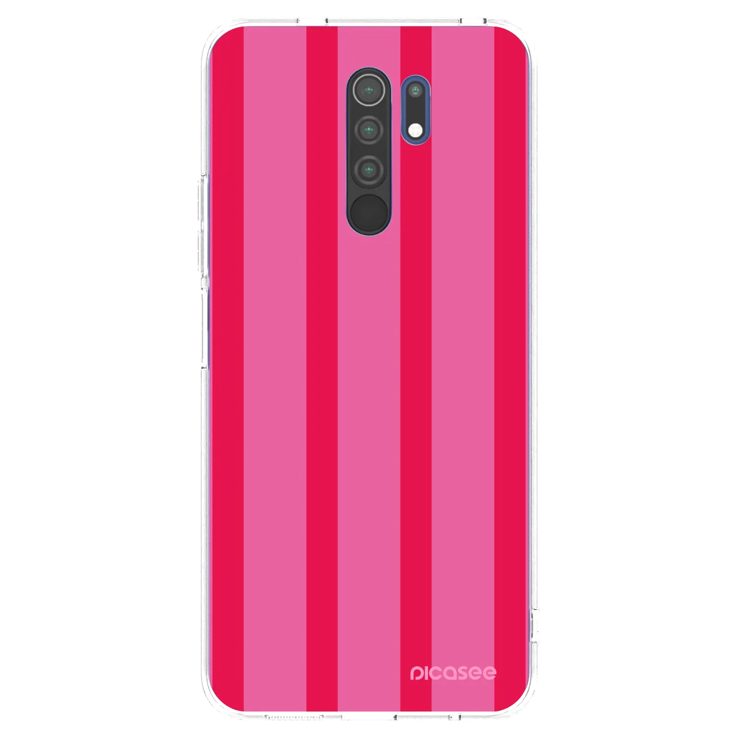 Picasee silikonowe przeźroczyste etui na Xiaomi Redmi 9 - Hot tropic