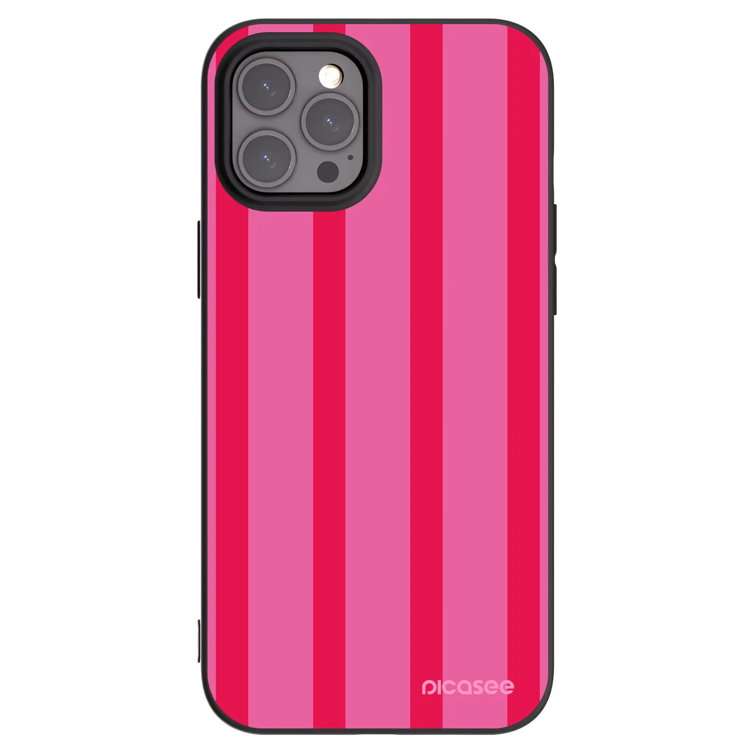 Picasee silikonowe czarne etui na Apple iPhone 12 Pro Max - Hot tropic