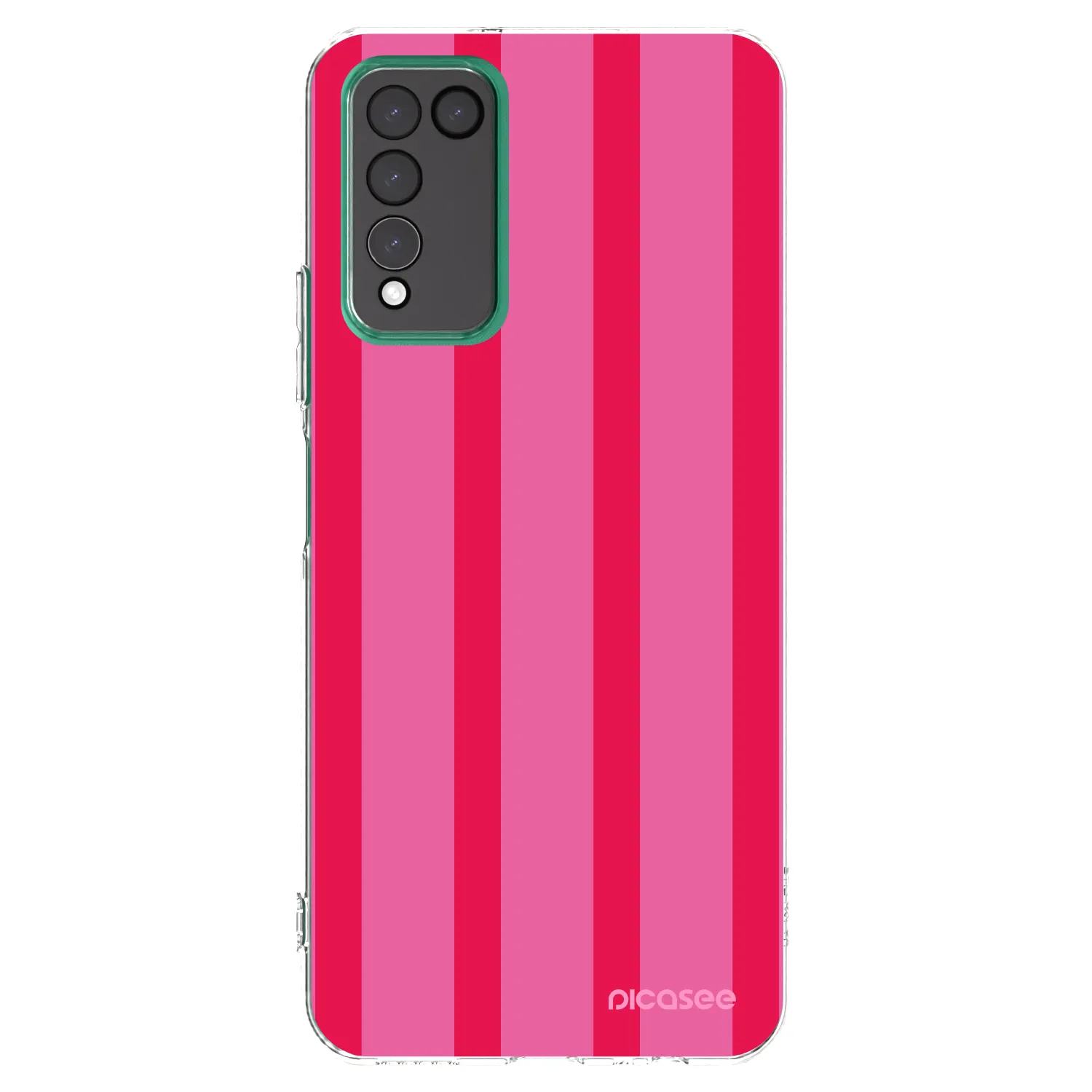 Picasee silikonowe przeźroczyste etui na Honor 10X Lite - Hot tropic
