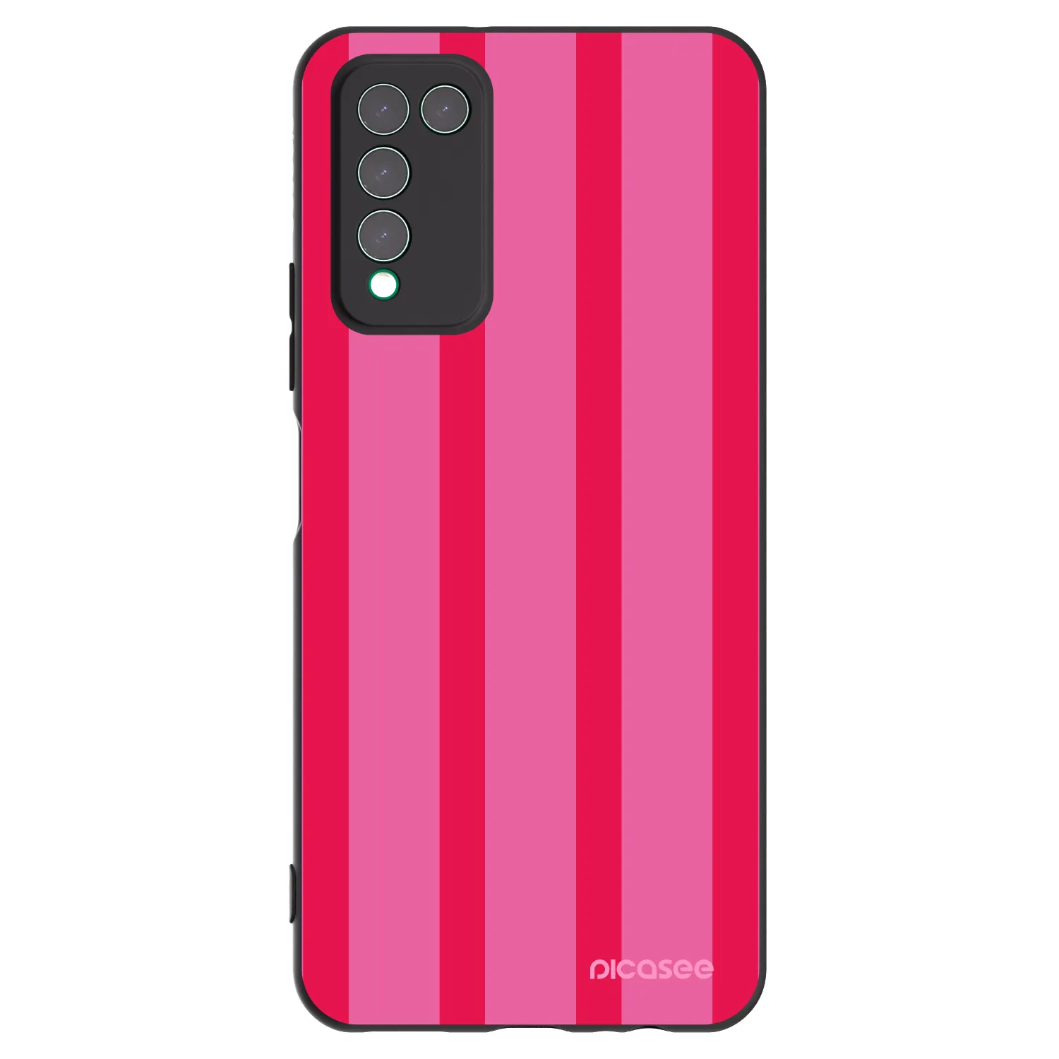 Picasee silikonowe czarne etui na Honor 10X Lite - Hot tropic