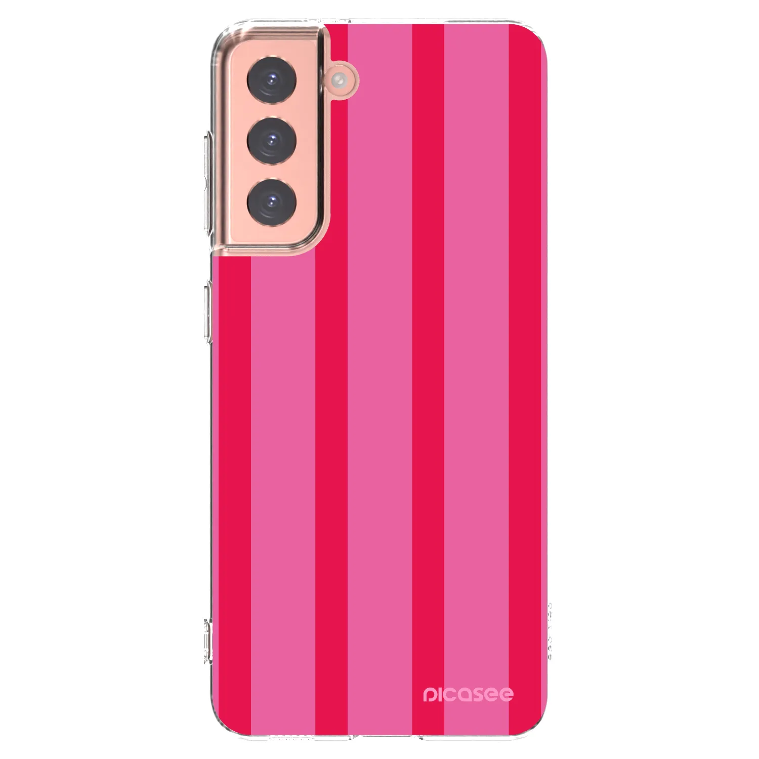 Picasee silikonowe przeźroczyste etui na Samsung Galaxy S21 5G G991B - Hot tropic