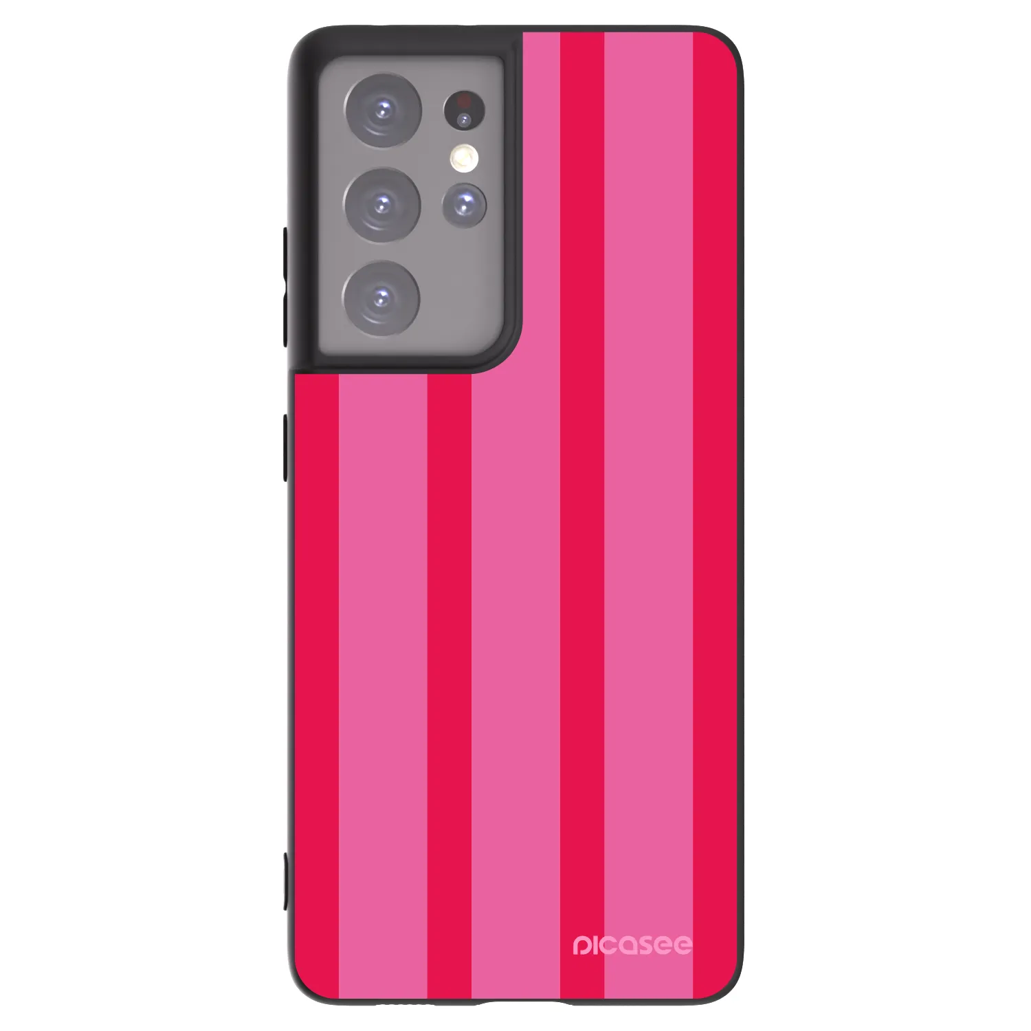 Picasee silikonowe czarne etui na Samsung Galaxy S21 Ultra 5G G998B - Hot tropic