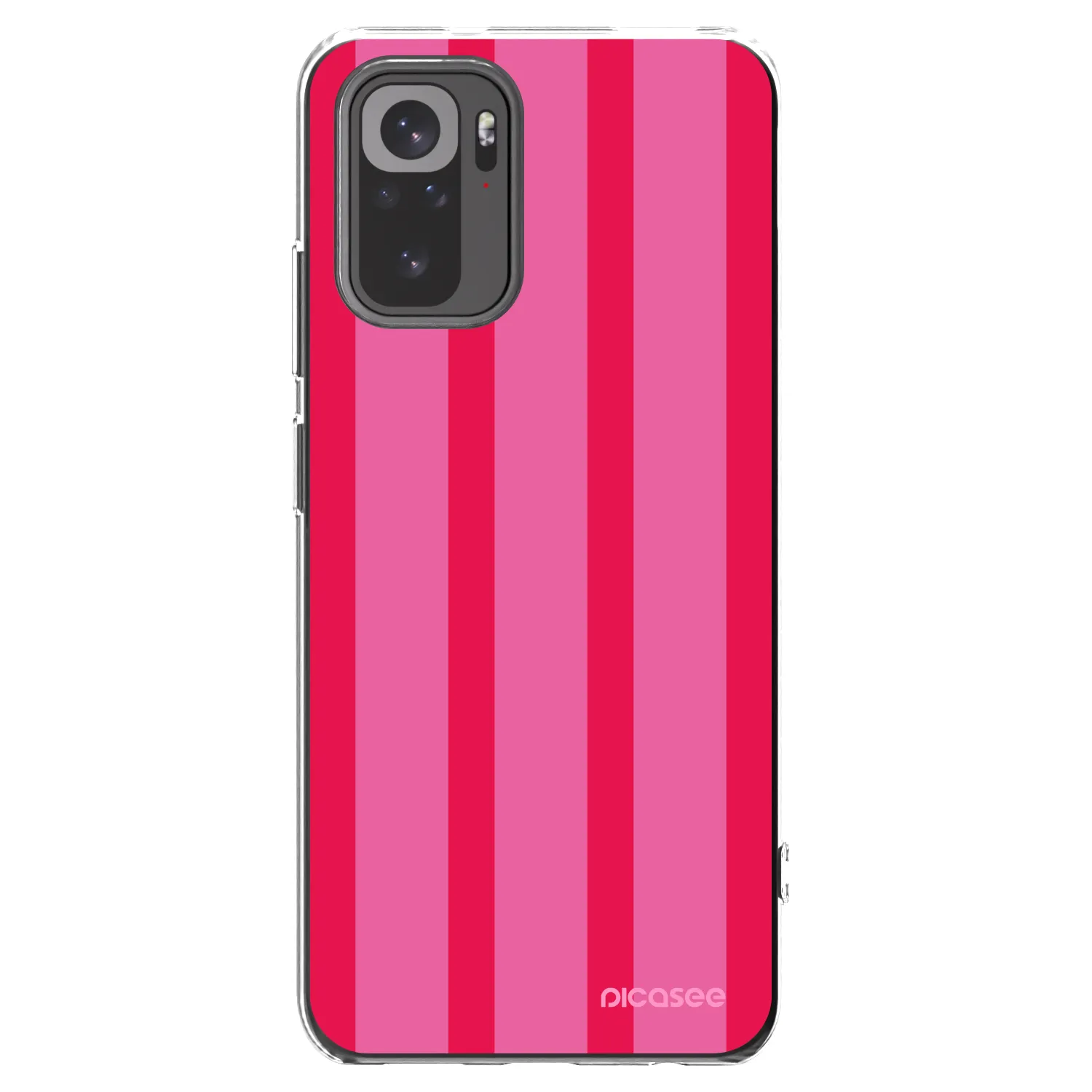 Picasee silikonowe przeźroczyste etui na Xiaomi Redmi Note 10 - Hot tropic