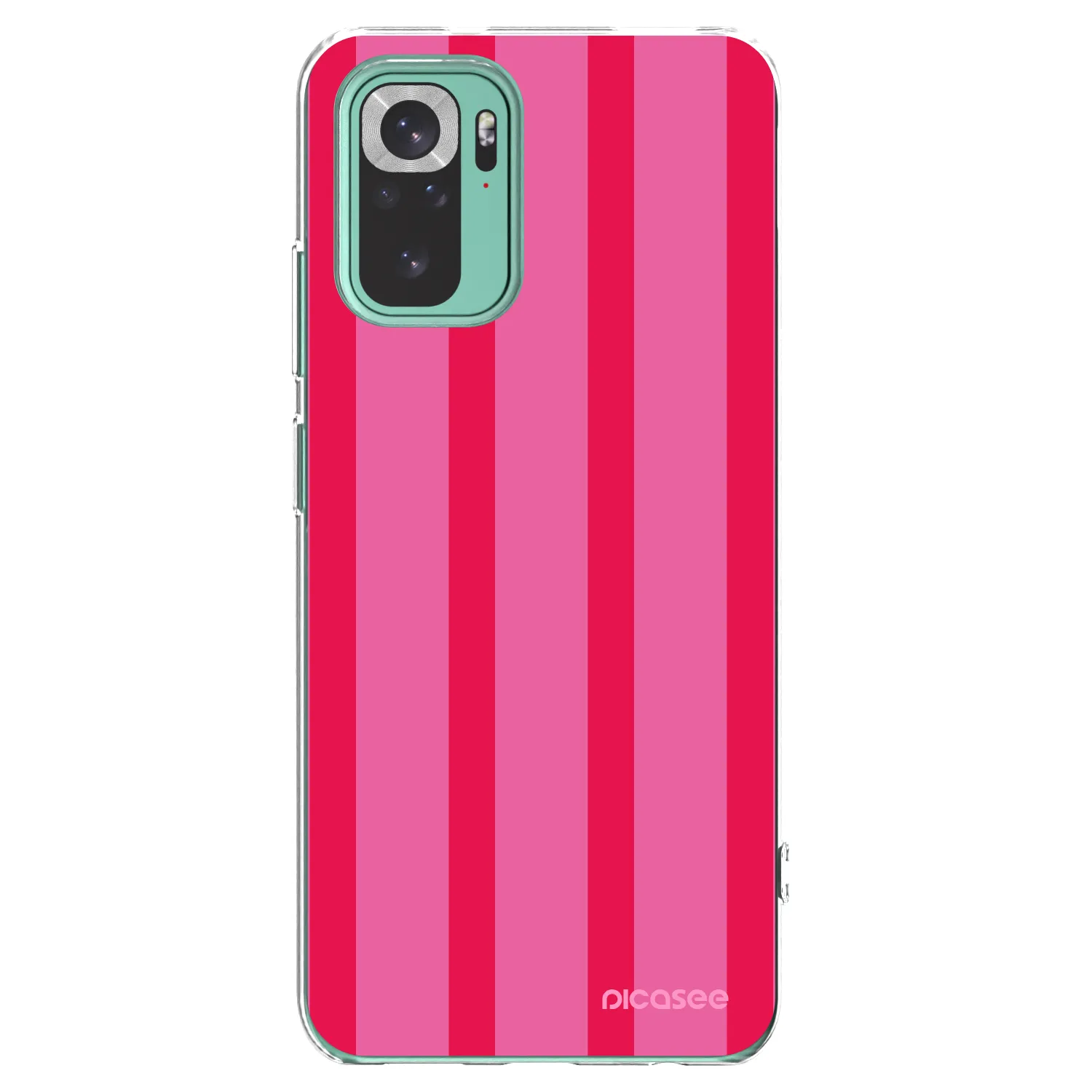 Picasee silikonowe przeźroczyste etui na Xiaomi Redmi Note 10 Pro - Hot tropic