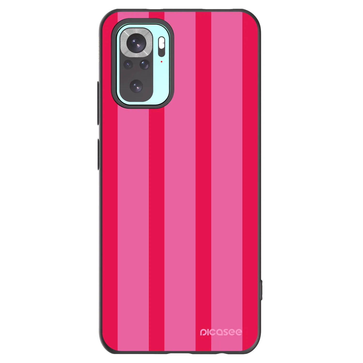 Picasee silikonowe czarne etui na Xiaomi Redmi Note 10 Pro - Hot tropic
