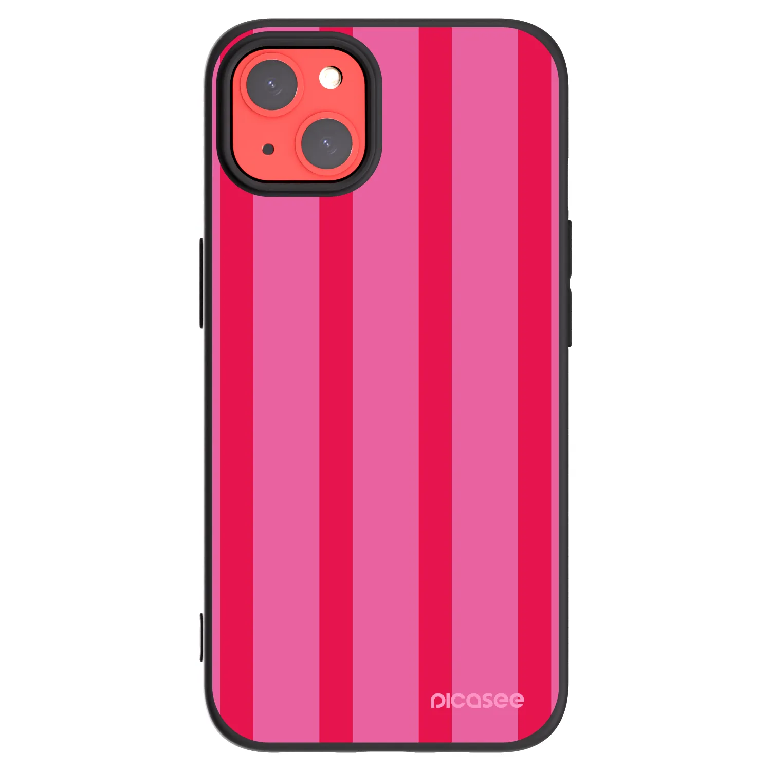 Picasee silikonowe czarne etui na Apple iPhone 13 - Hot tropic