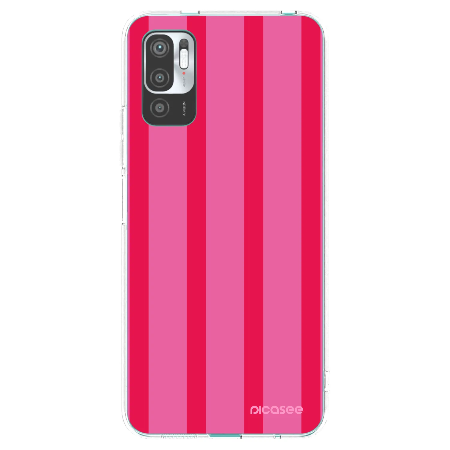 Picasee silikonowe przeźroczyste etui na Xiaomi Redmi Note 10 5G - Hot tropic