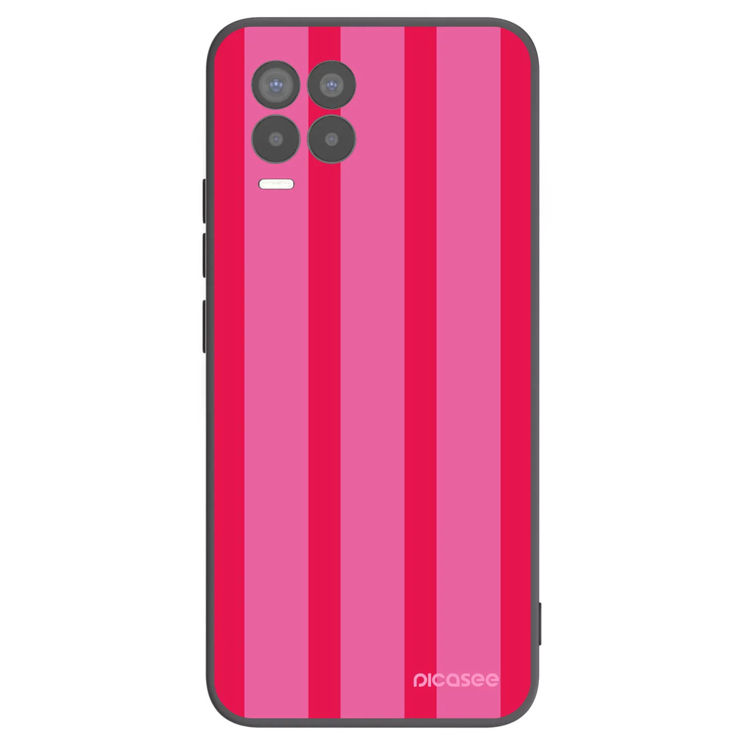 Picasee silikonowe czarne etui na Realme 8 4G - Hot tropic