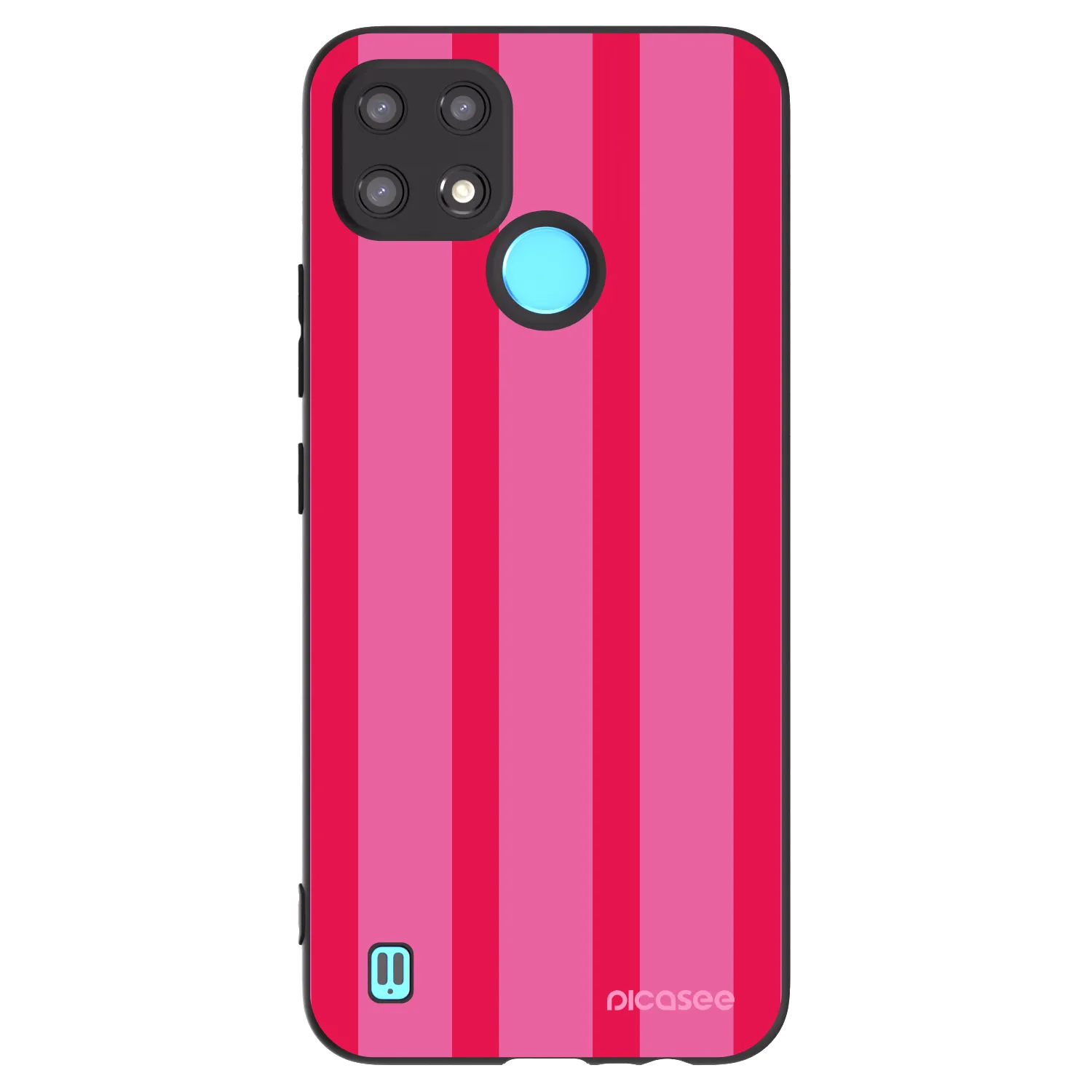 Picasee silikonowe czarne etui na Realme C21 - Hot tropic