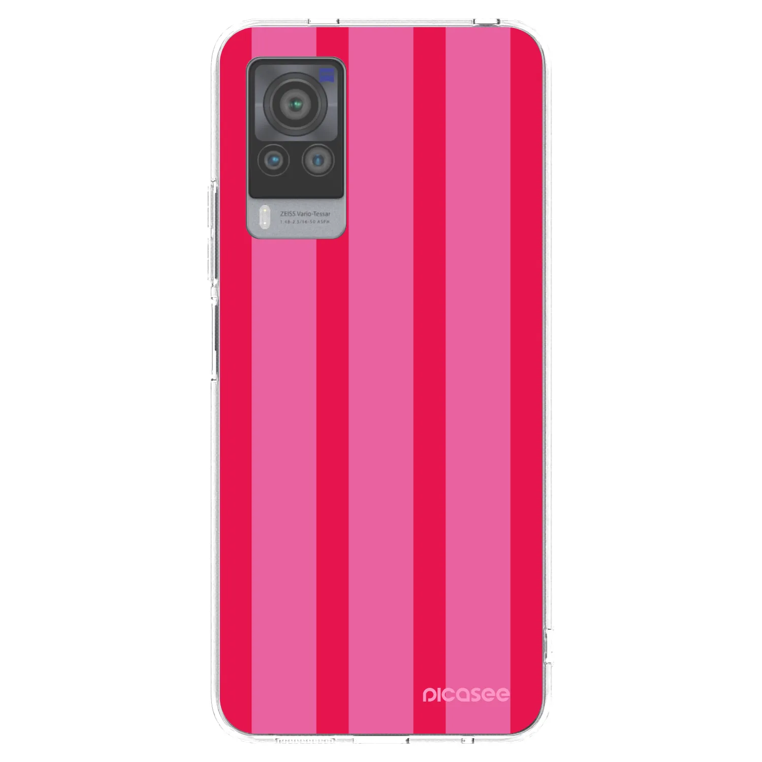 Picasee silikonowe przeźroczyste etui na Vivo X60 Pro 5G - Hot tropic