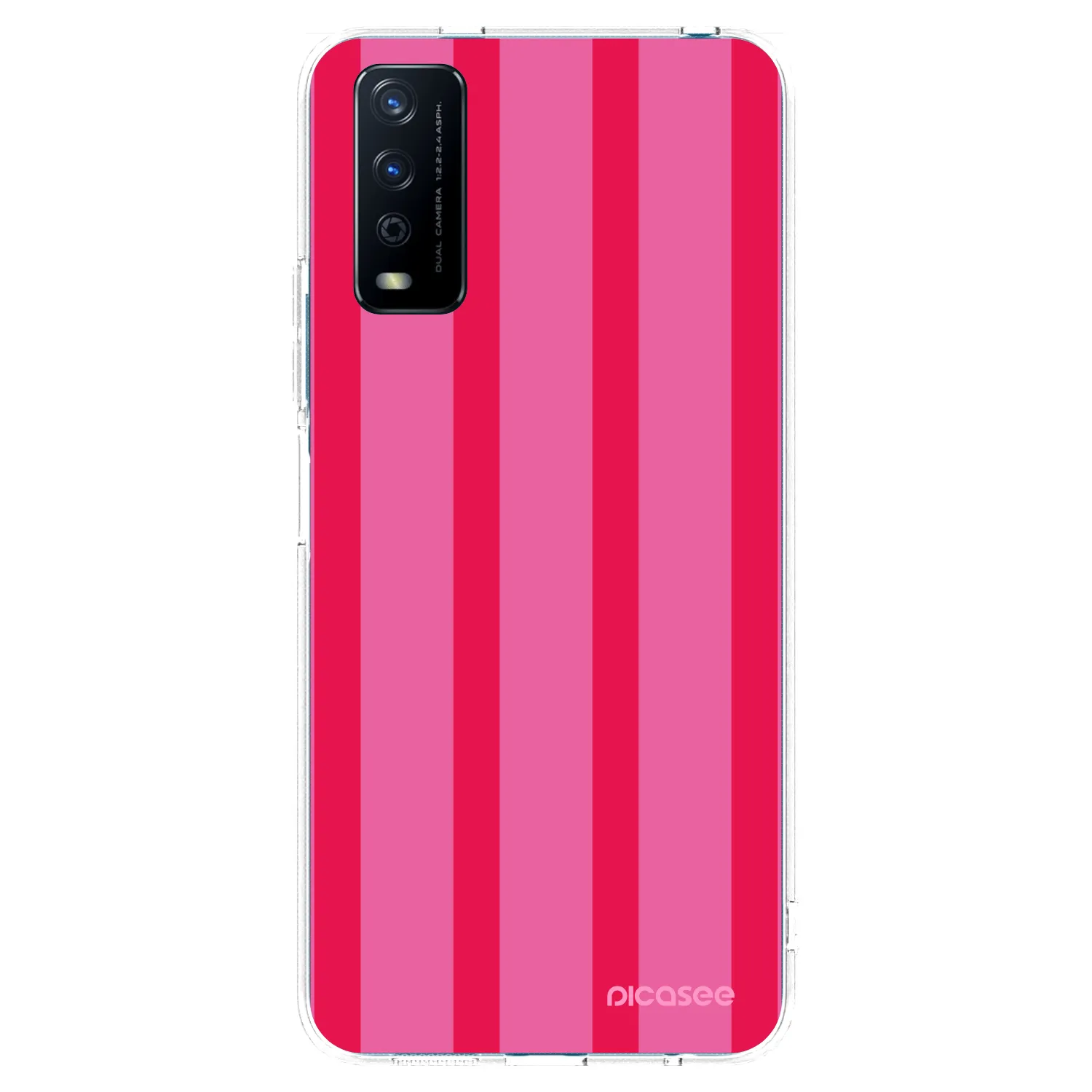 Picasee silikonowe przeźroczyste etui na Vivo Y11s - Hot tropic