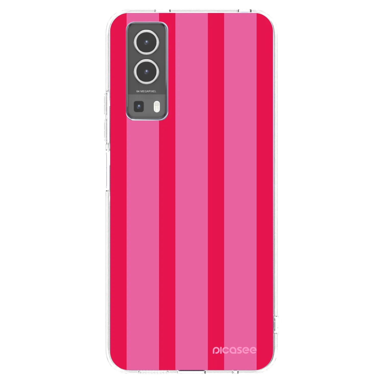 Picasee silikonowe przeźroczyste etui na Vivo Y72 5G - Hot tropic