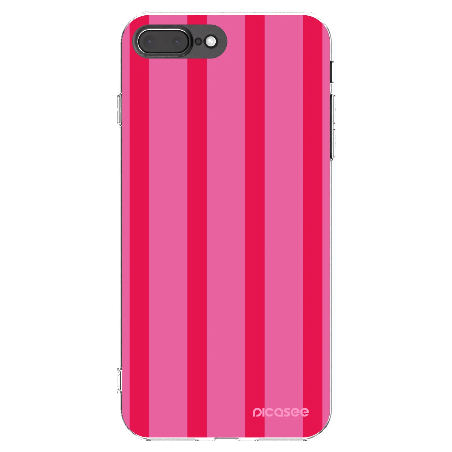Picasee silikonowe przeźroczyste etui na Apple iPhone 7 Plus - Hot tropic
