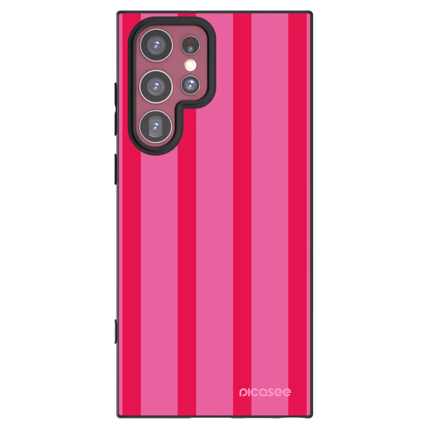 Picasee silikonowe czarne etui na Samsung Galaxy S22 Ultra 5G - Hot tropic