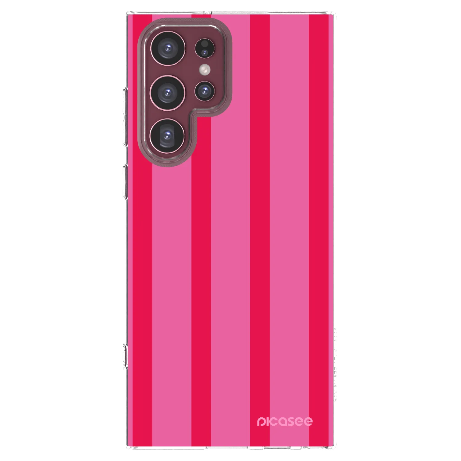 Picasee silikonowe przeźroczyste etui na Samsung Galaxy S22 Ultra 5G - Hot tropic