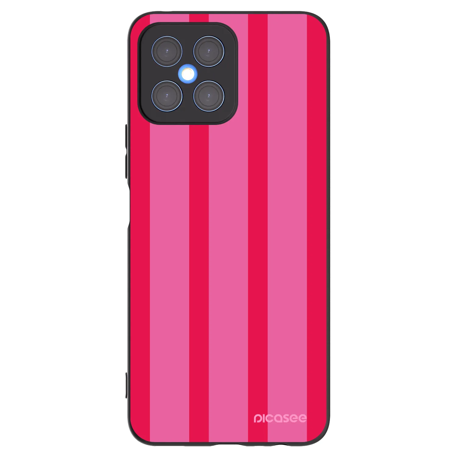 Picasee silikonowe czarne etui na Honor X8 4G - Hot tropic