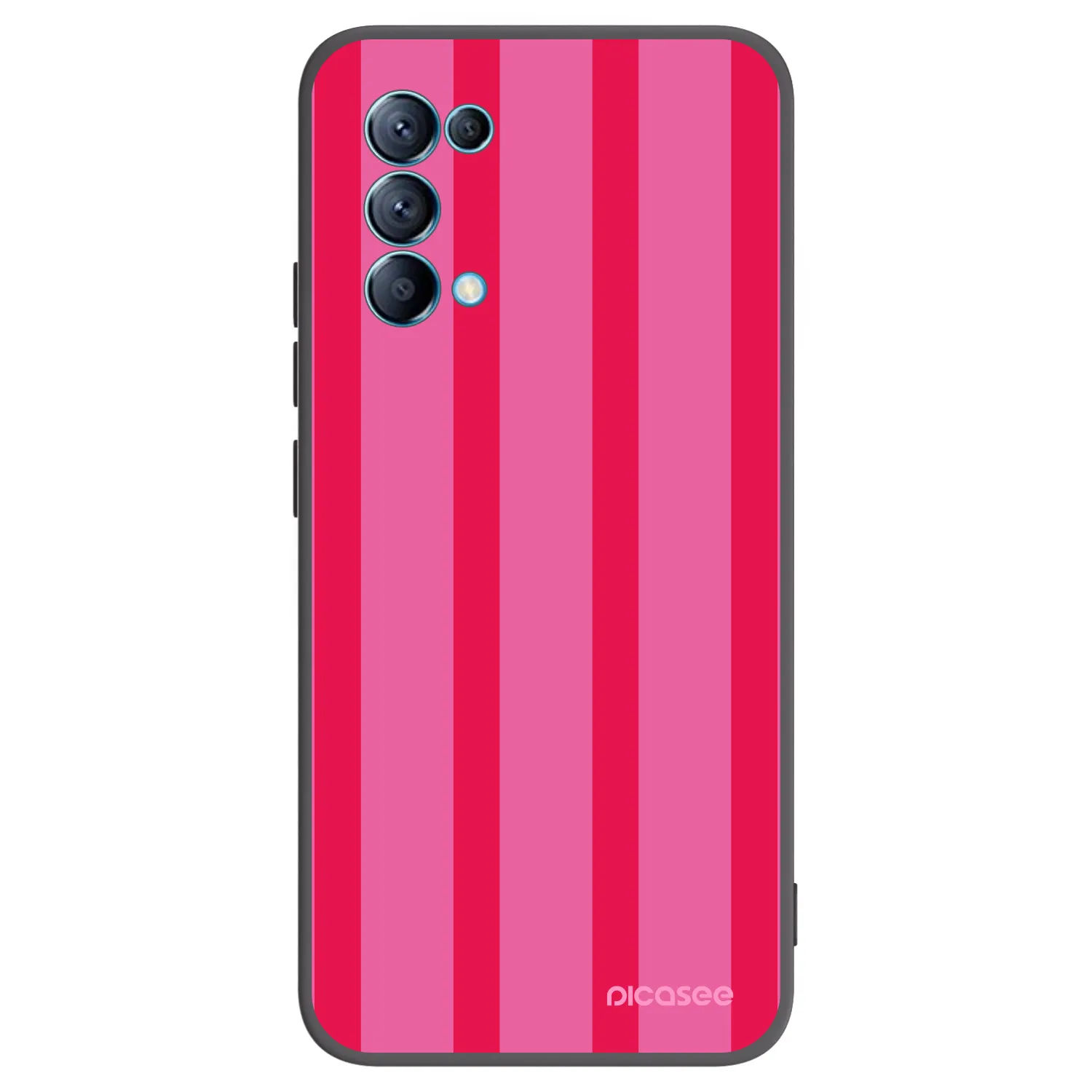 Picasee silikonowe czarne etui na OPPO A16s - Hot tropic