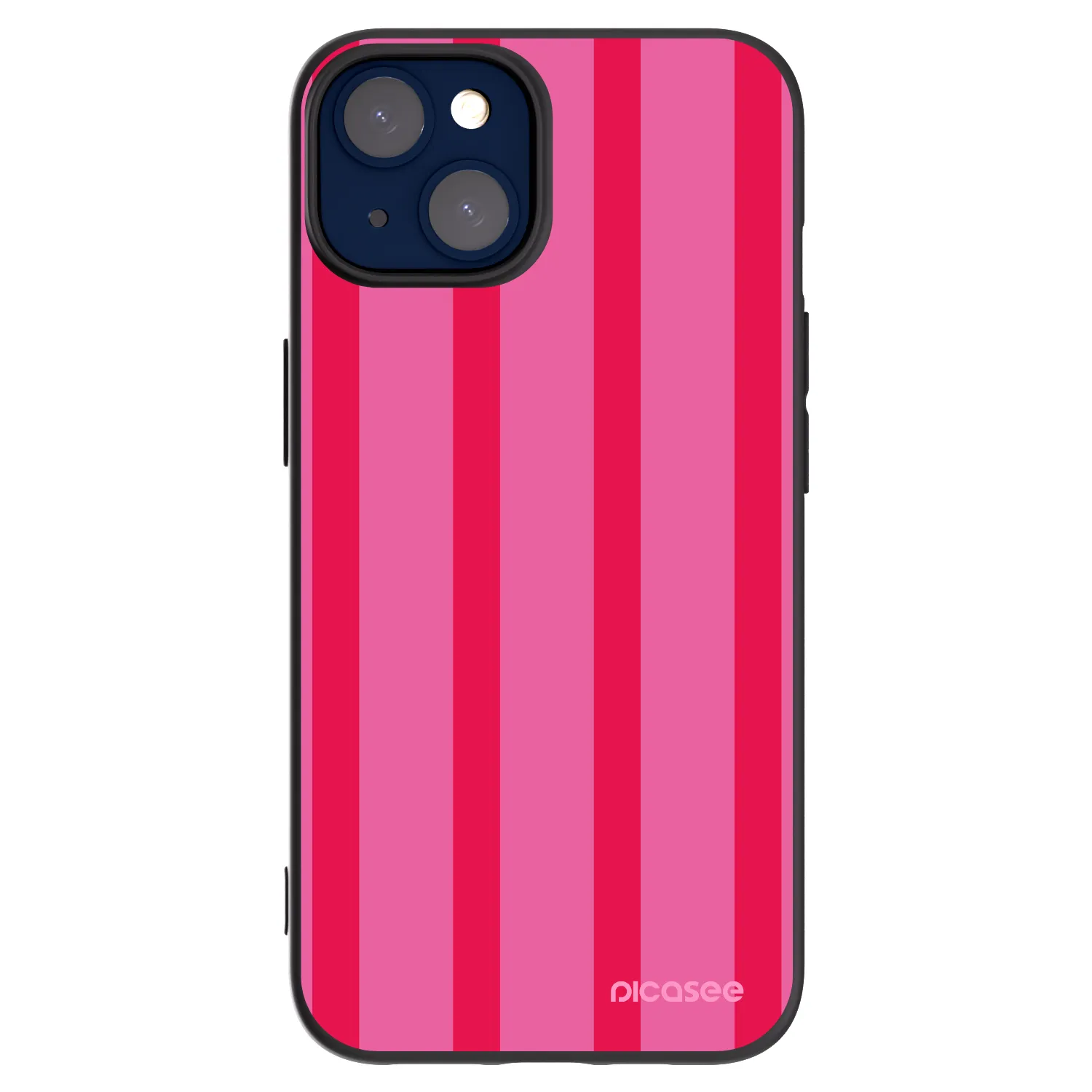 Picasee silikonowe czarne etui na Apple iPhone 14 - Hot tropic