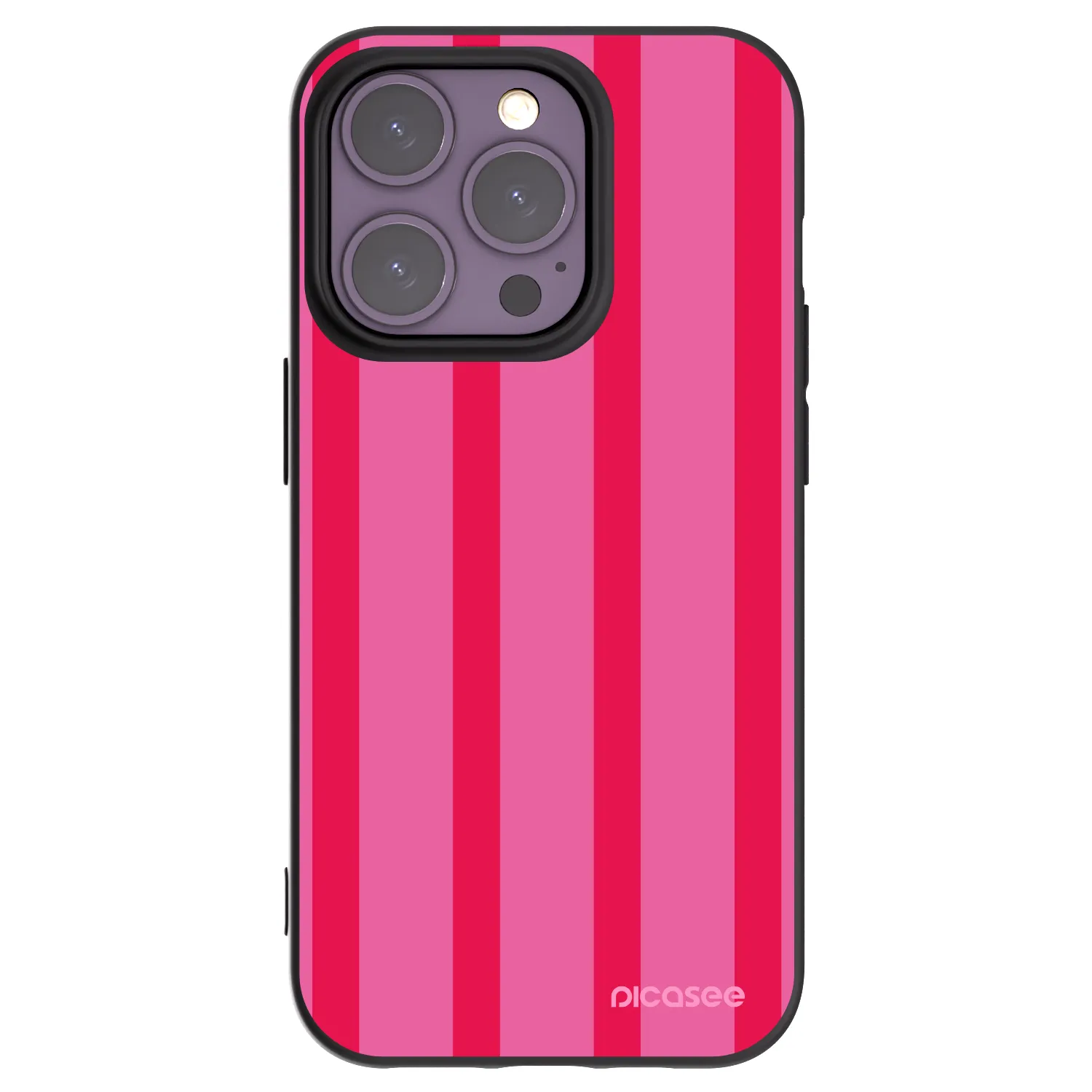 Picasee silikonowe czarne etui na Apple iPhone 14 Pro - Hot tropic