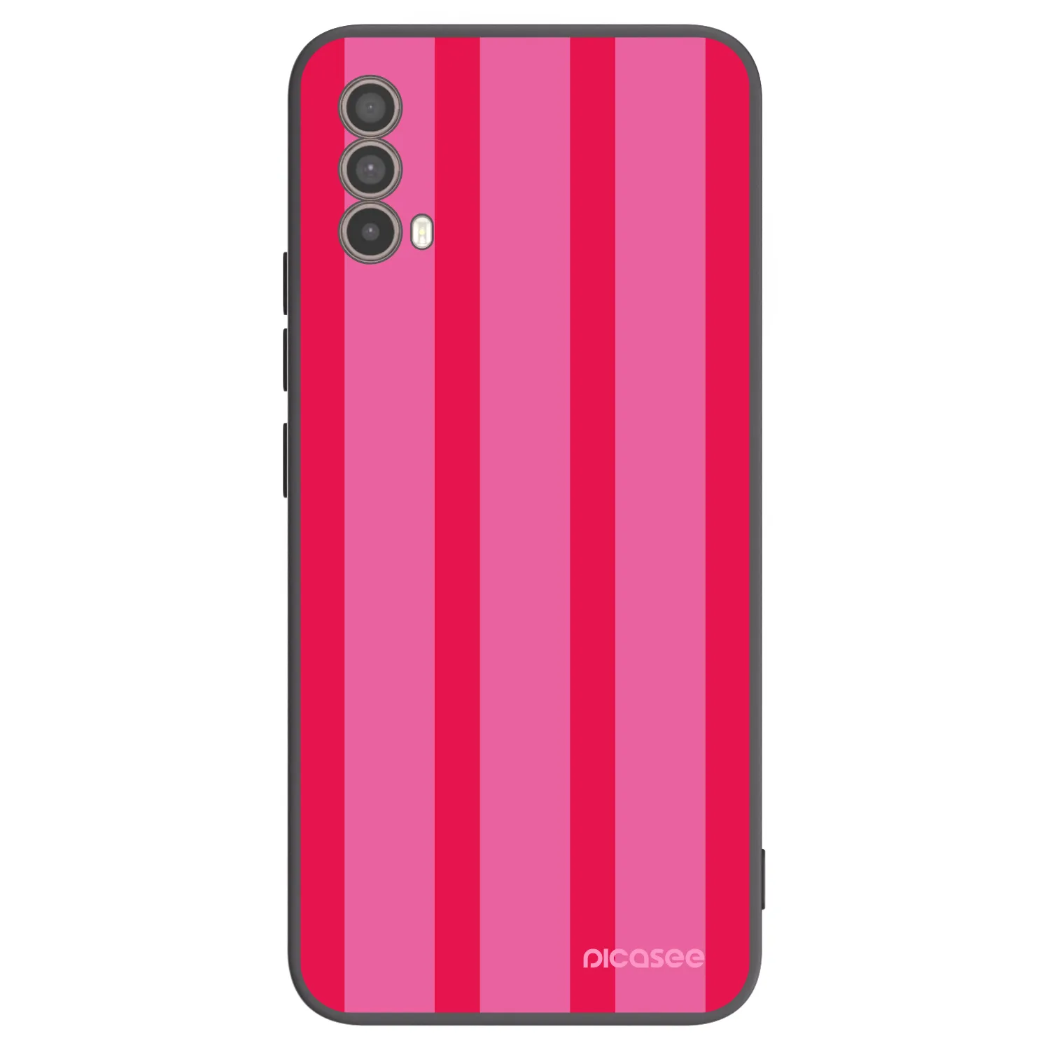 Picasee silikonowe czarne etui na Motorola Moto E40 - Hot tropic