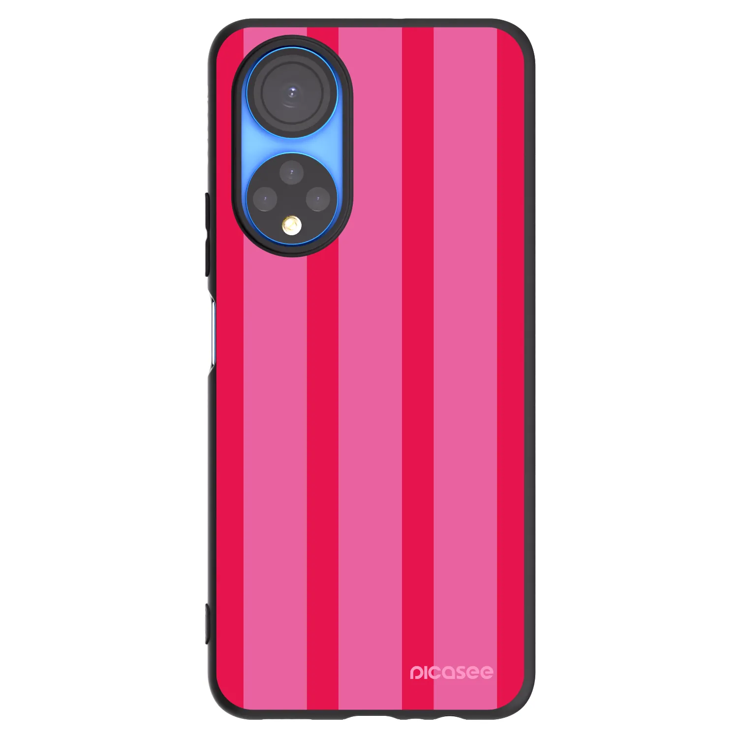 Picasee silikonowe czarne etui na Honor X7 - Hot tropic