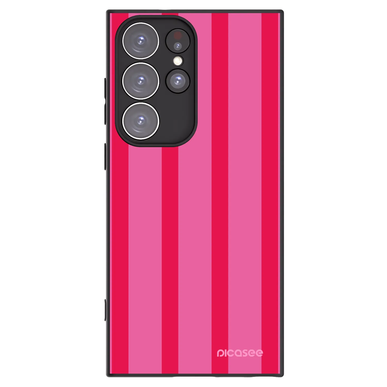 Picasee silikonowe czarne etui na Samsung Galaxy S23 Ultra 5G - Hot tropic