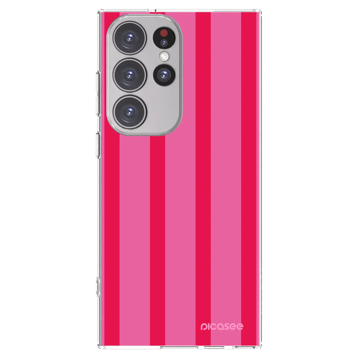 Picasee silikonowe przeźroczyste etui na Samsung Galaxy S23 Ultra 5G - Hot tropic