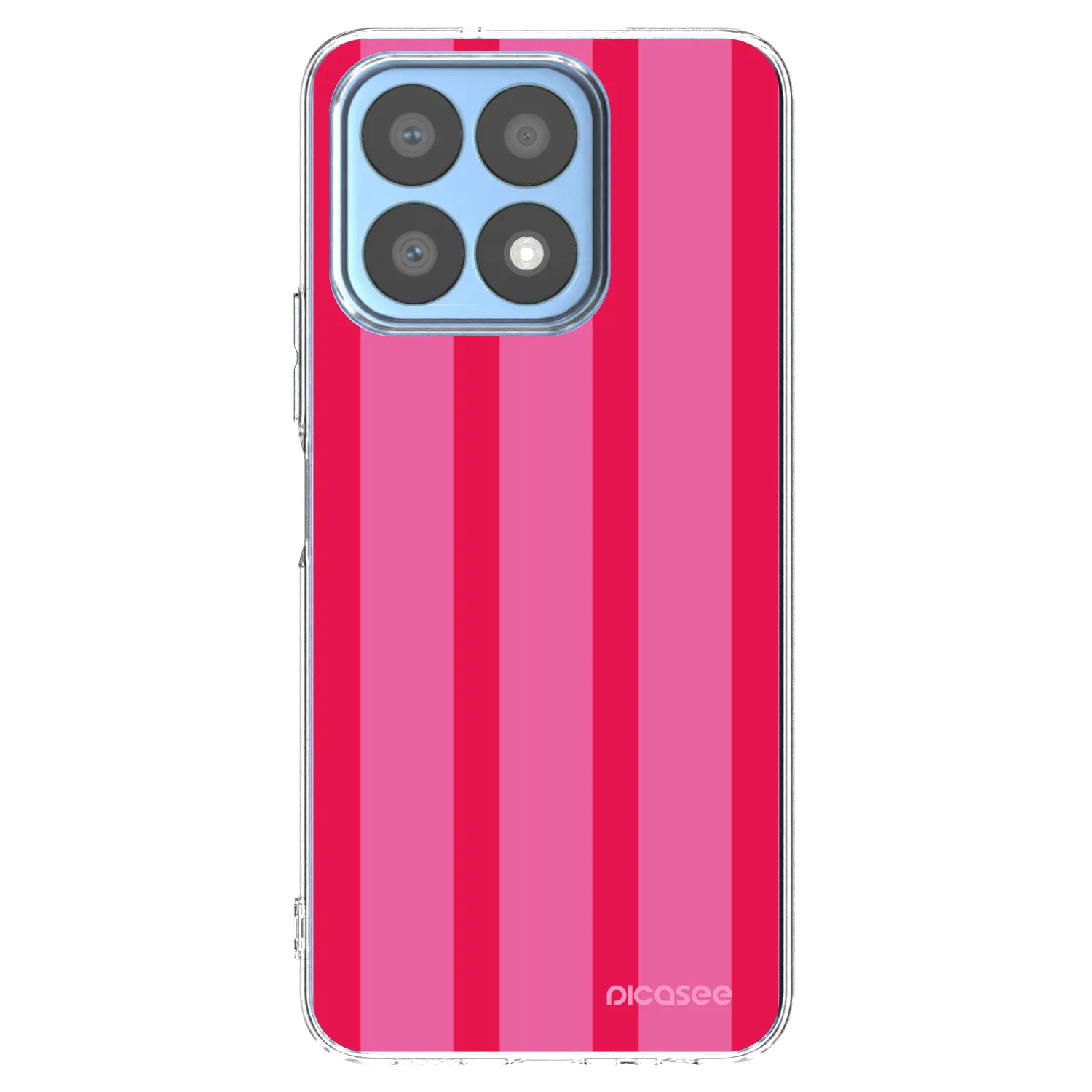 Picasee silikonowe przeźroczyste etui na Honor X8a - Hot tropic