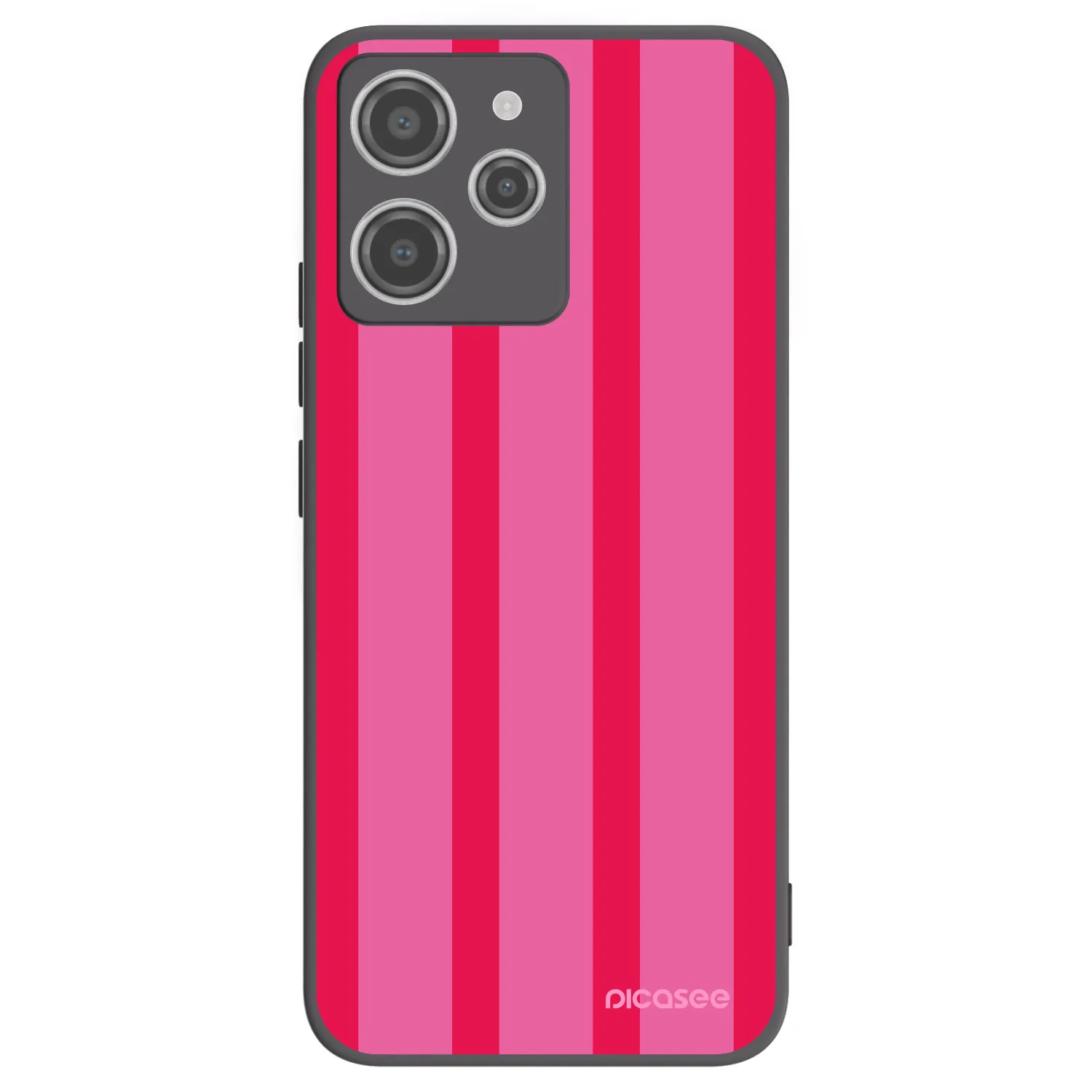Picasee silikonowe czarne etui na Xiaomi Redmi 12 4G - Hot tropic