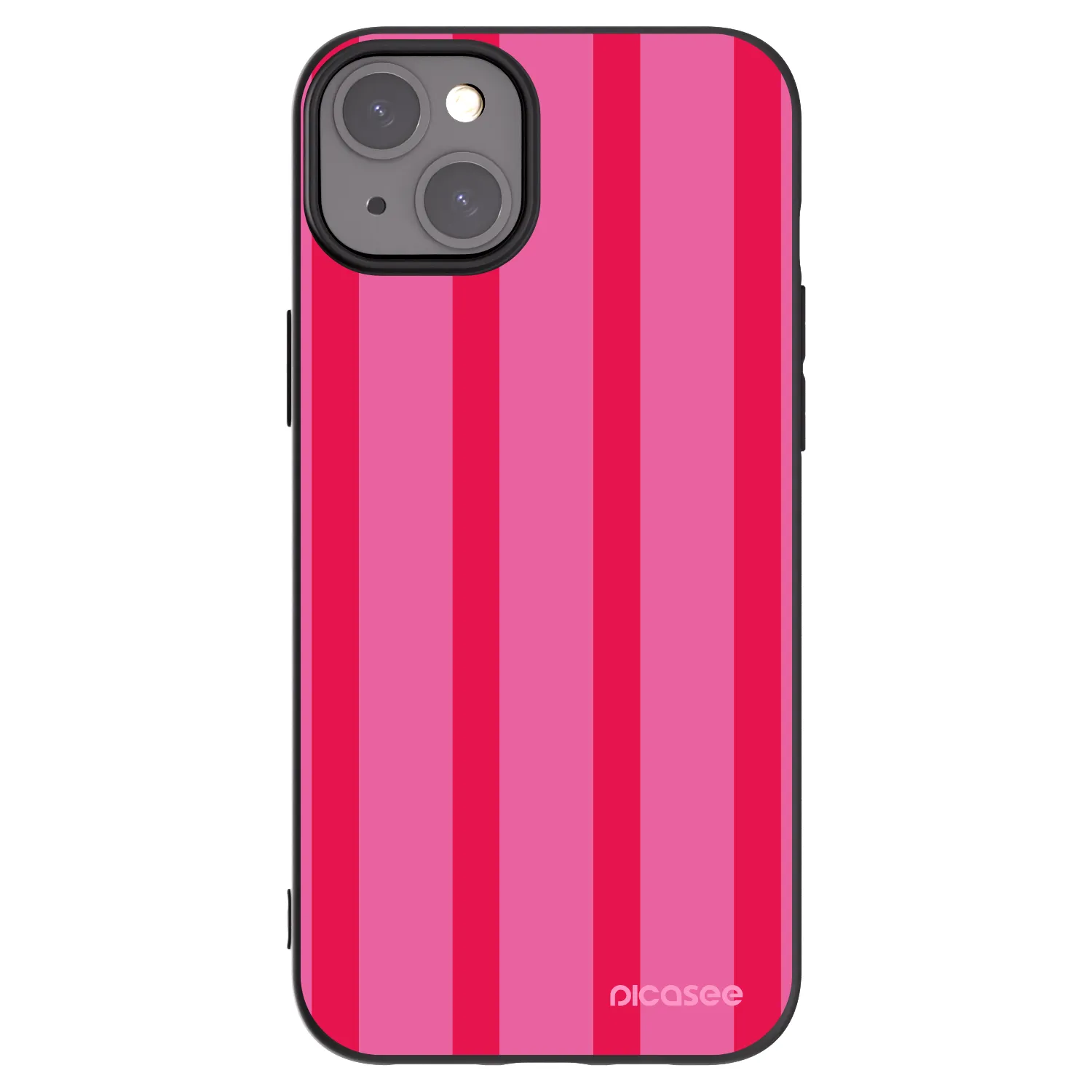 Picasee silikonowe czarne etui na Apple iPhone 15 Plus - Hot tropic