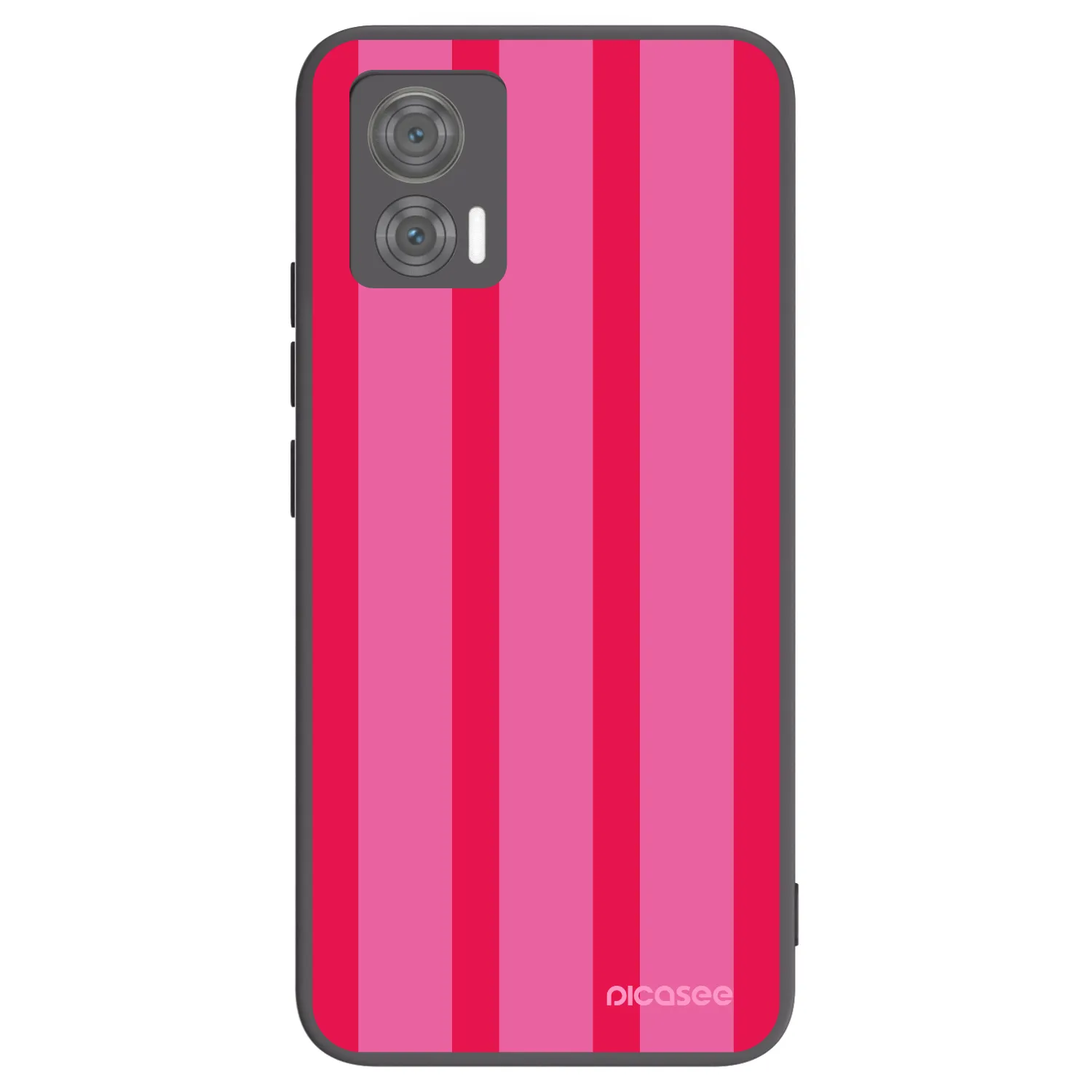 Picasee silikonowe czarne etui na Motorola Edge 30 Neo - Hot tropic