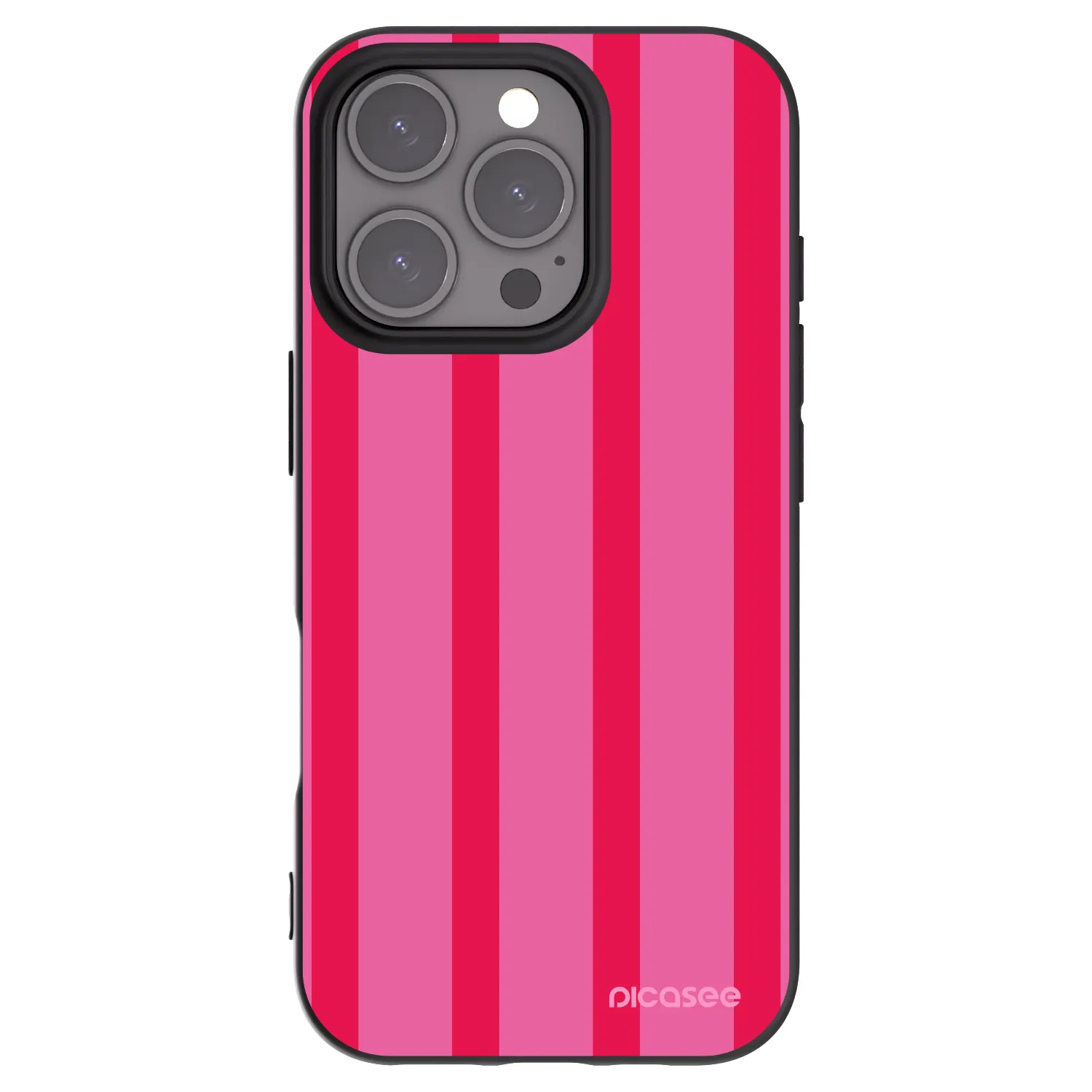 Picasee silikonowe czarne etui na Apple iPhone 16 Pro - Hot tropic