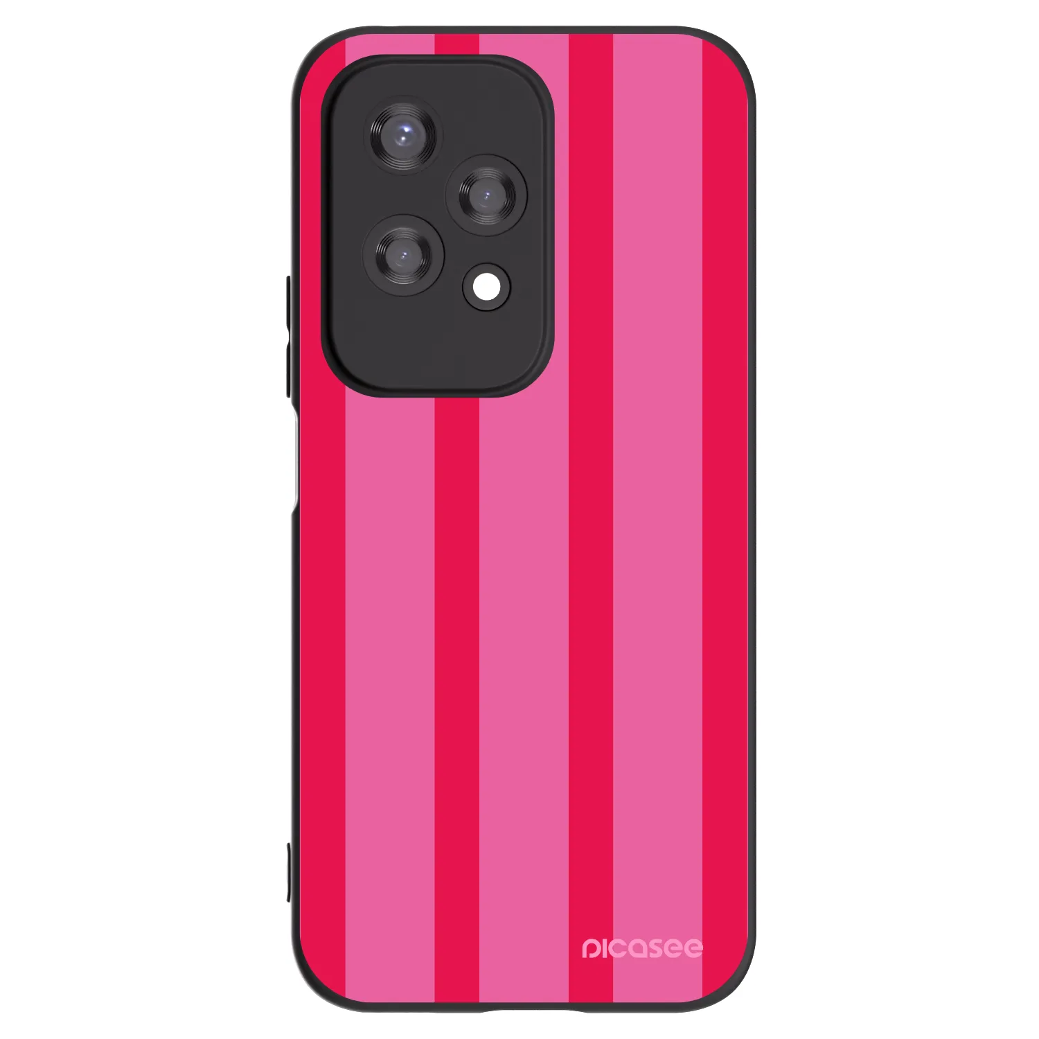 Picasee silikonowe czarne etui na Honor 200 Lite - Hot tropic