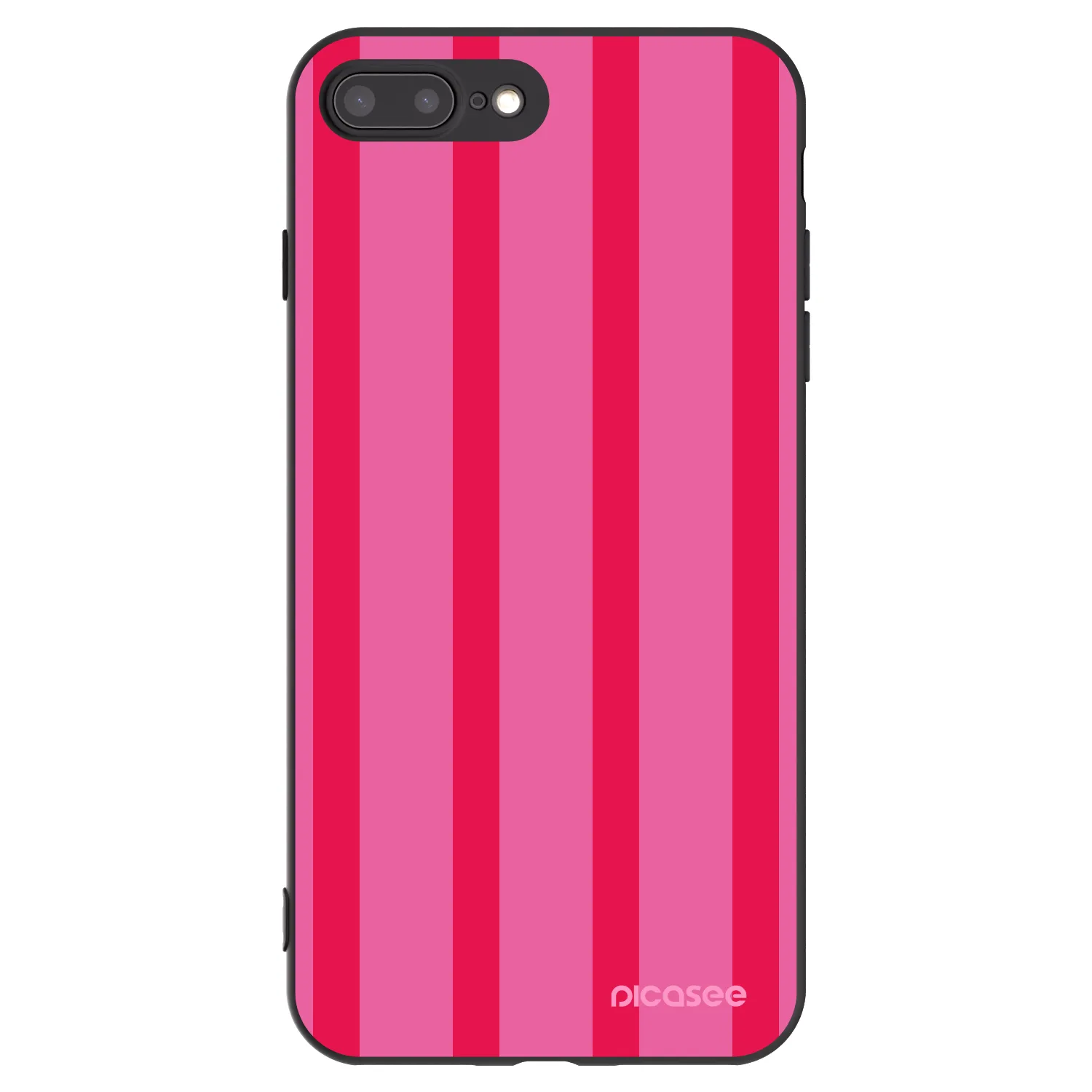 Picasee silikonowe czarne etui na Apple iPhone 7 Plus - Hot tropic