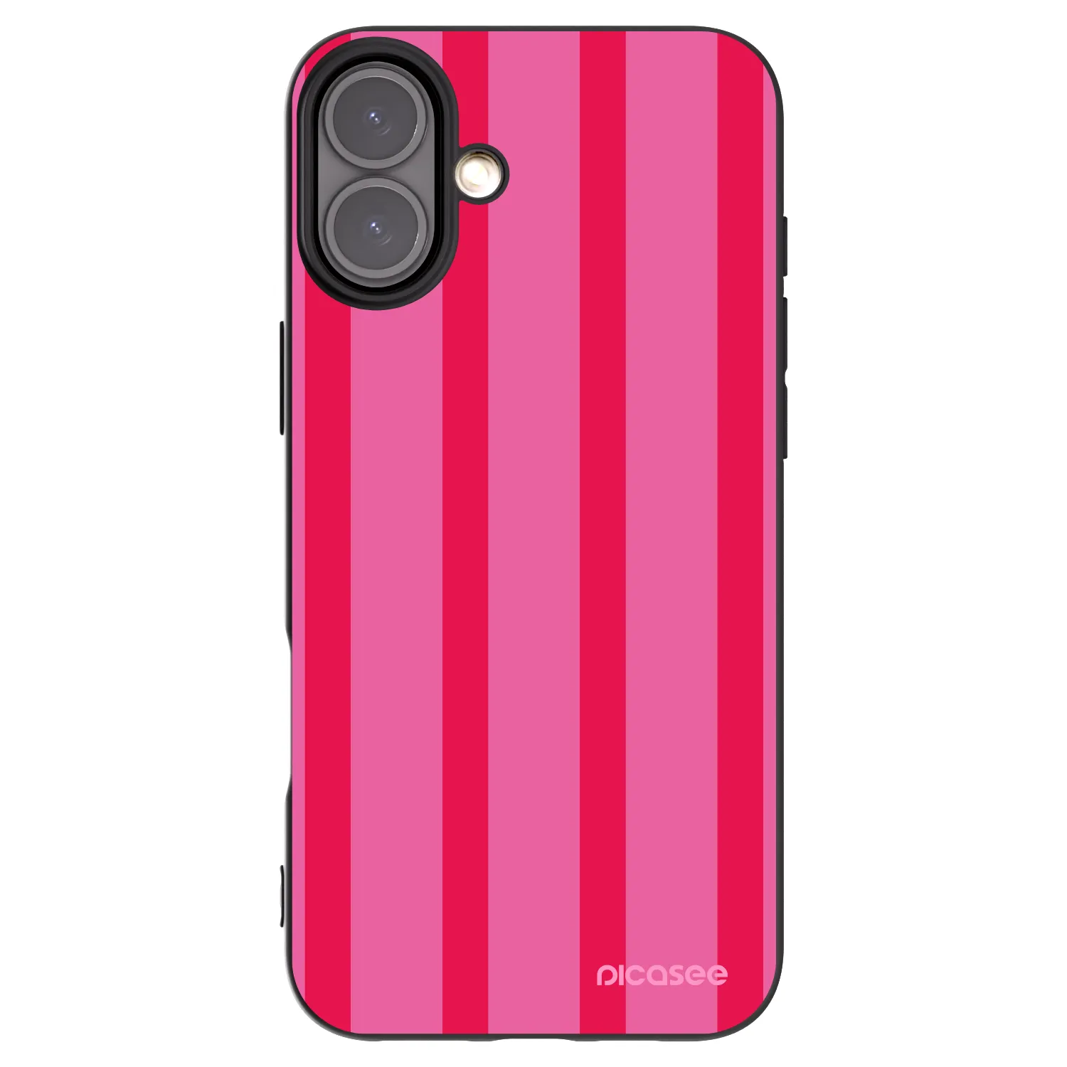 Picasee silikonowe czarne etui na Apple iPhone 16 Plus - Hot tropic