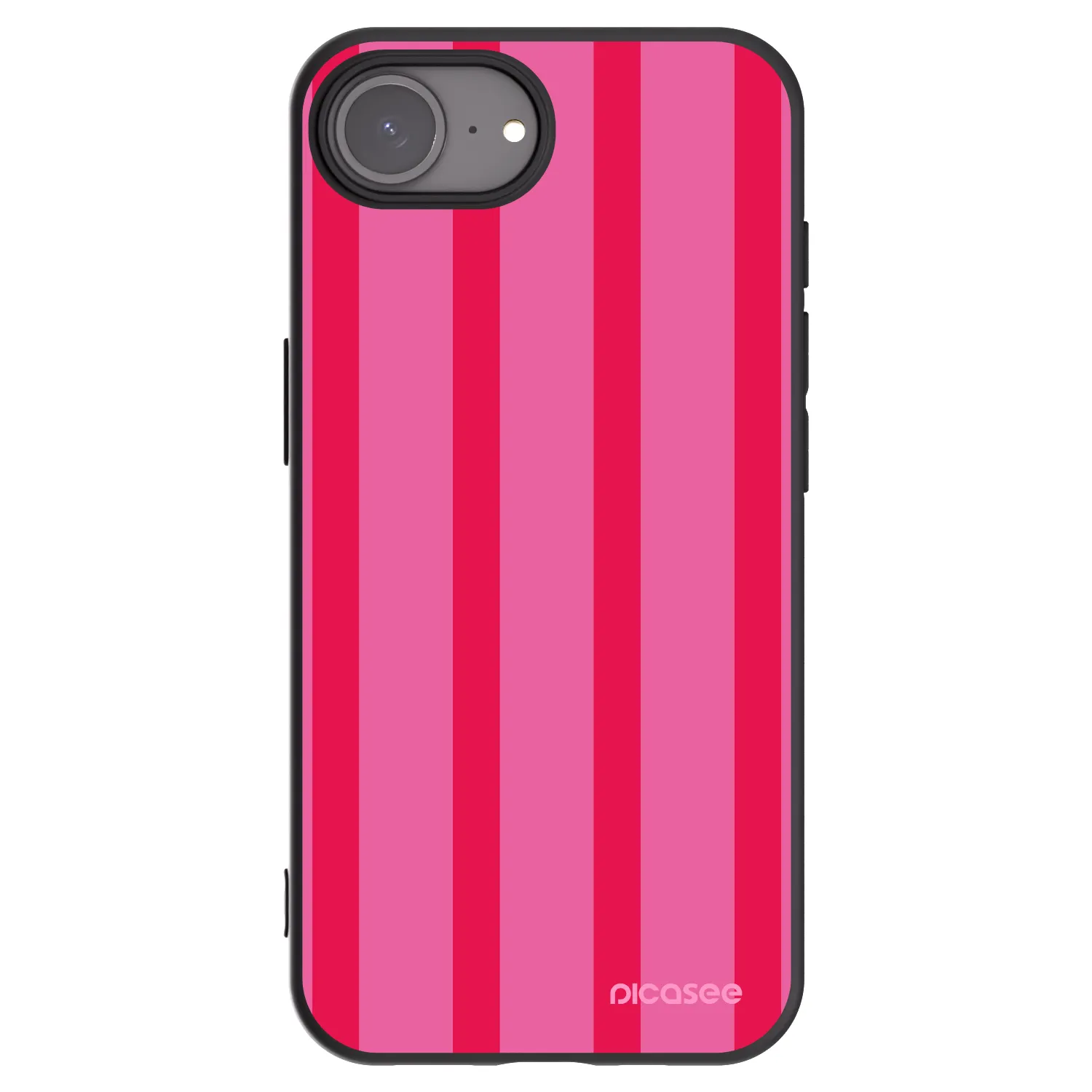 Picasee silikonowe czarne etui na Apple iPhone 16e - Hot tropic
