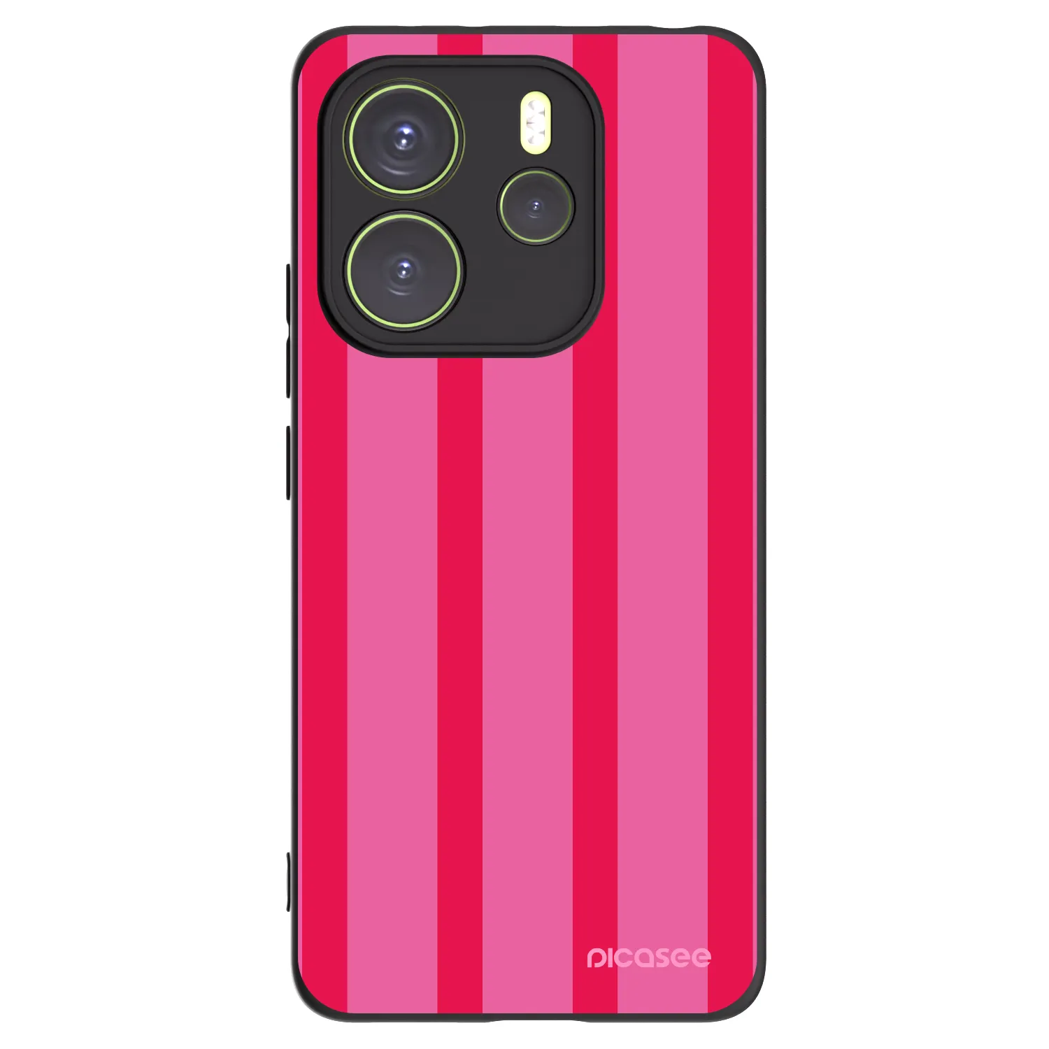 Picasee silikonowe czarne etui na Xiaomi Redmi Note 14 4G - Hot tropic