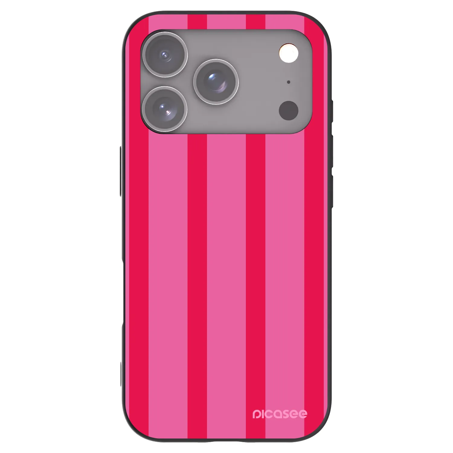 Picasee silikonowe czarne etui na Apple iPhone 17 Pro - Hot tropic