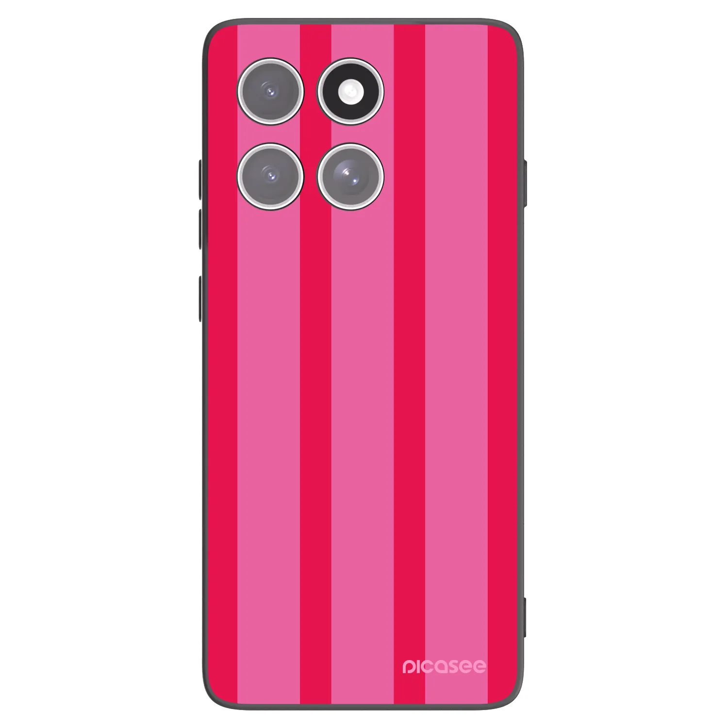 Picasee silikonowe czarne etui na Motorola Edge 60 Pro - Hot tropic