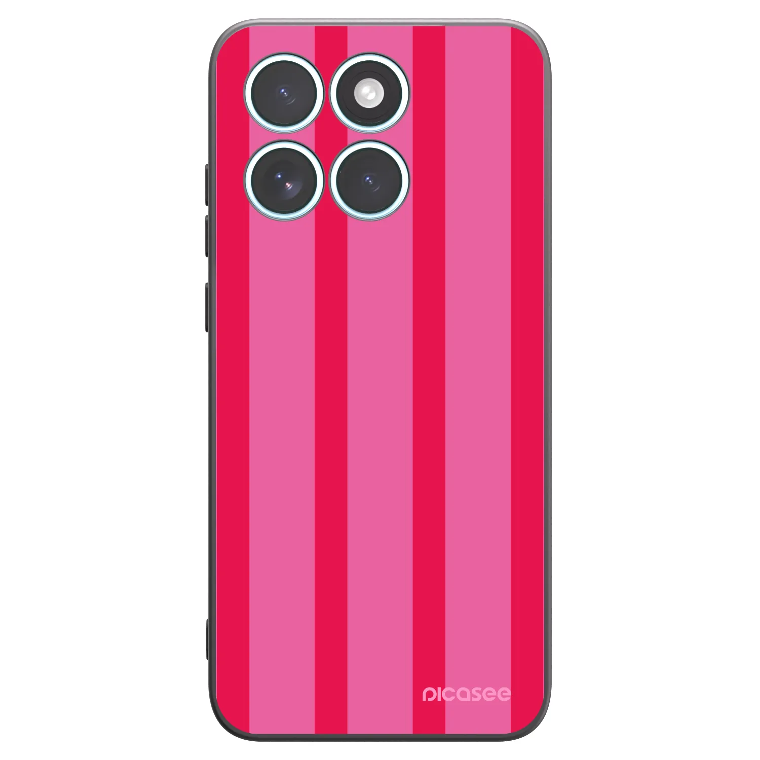 Picasee silikonowe czarne etui na Motorola Edge 70 Fusion - Hot tropic