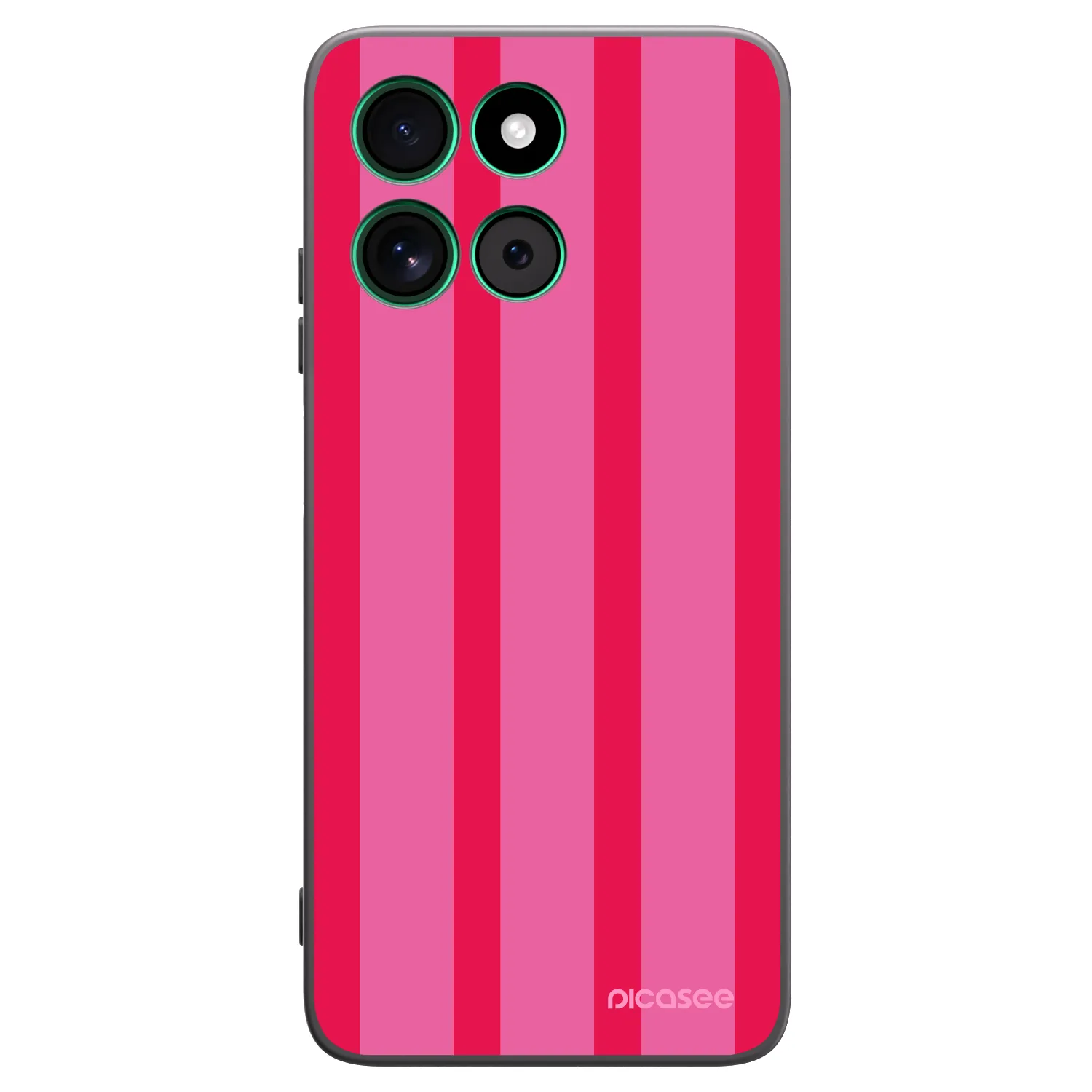 Picasee silikonowe czarne etui na Motorola Moto G57 Power - Hot tropic
