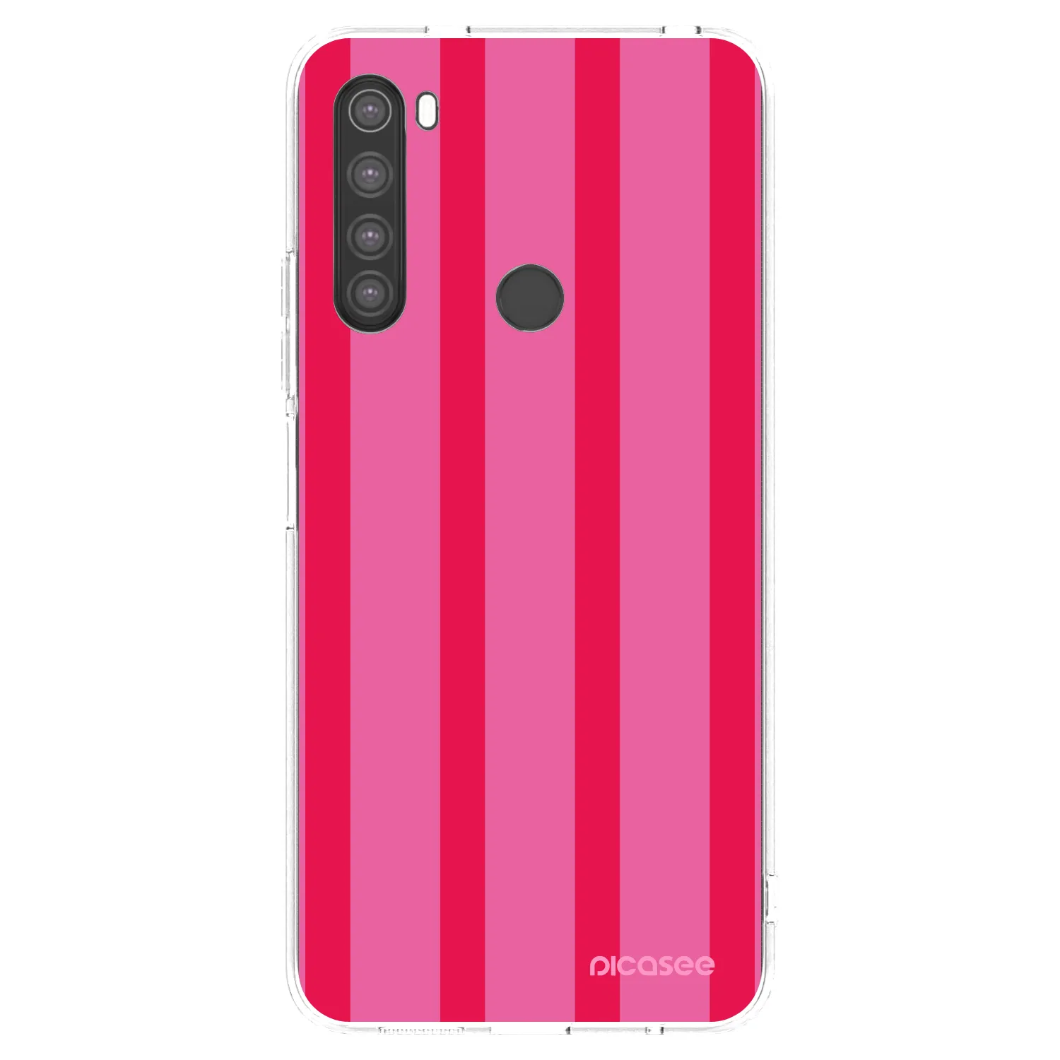Picasee silikonowe przeźroczyste etui na Xiaomi Redmi Note 8 - Hot tropic