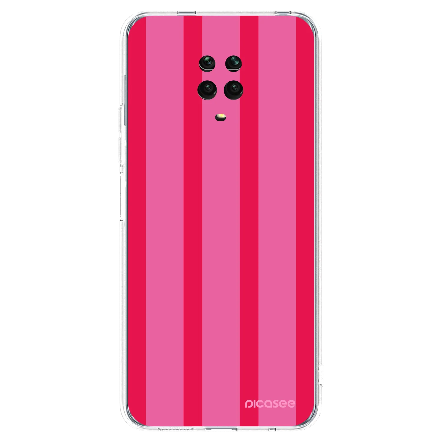 Picasee silikonowe przeźroczyste etui na Xiaomi Redmi Note 9 Pro - Hot tropic