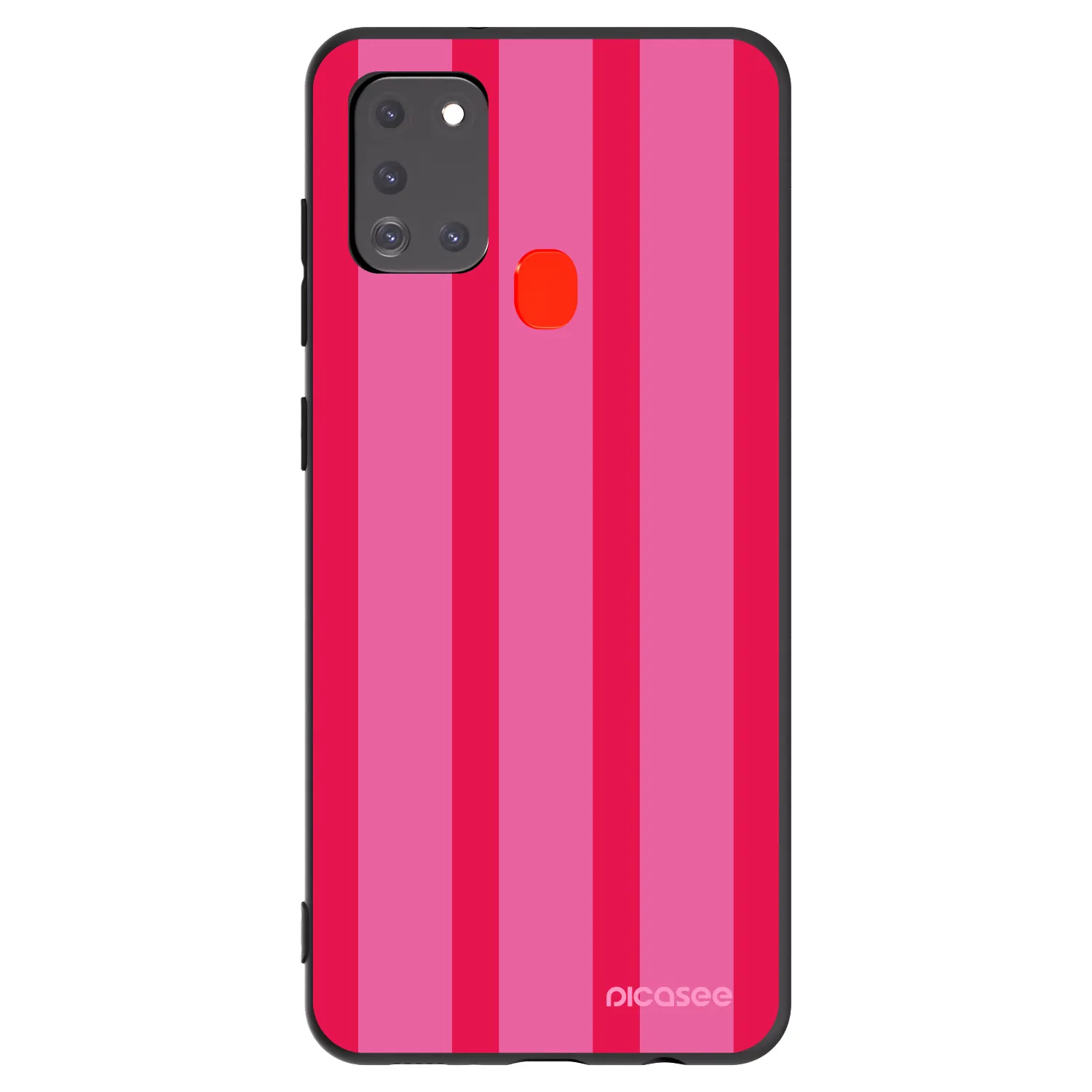 Picasee silikonowe czarne etui na Samsung Galaxy A21s - Hot tropic