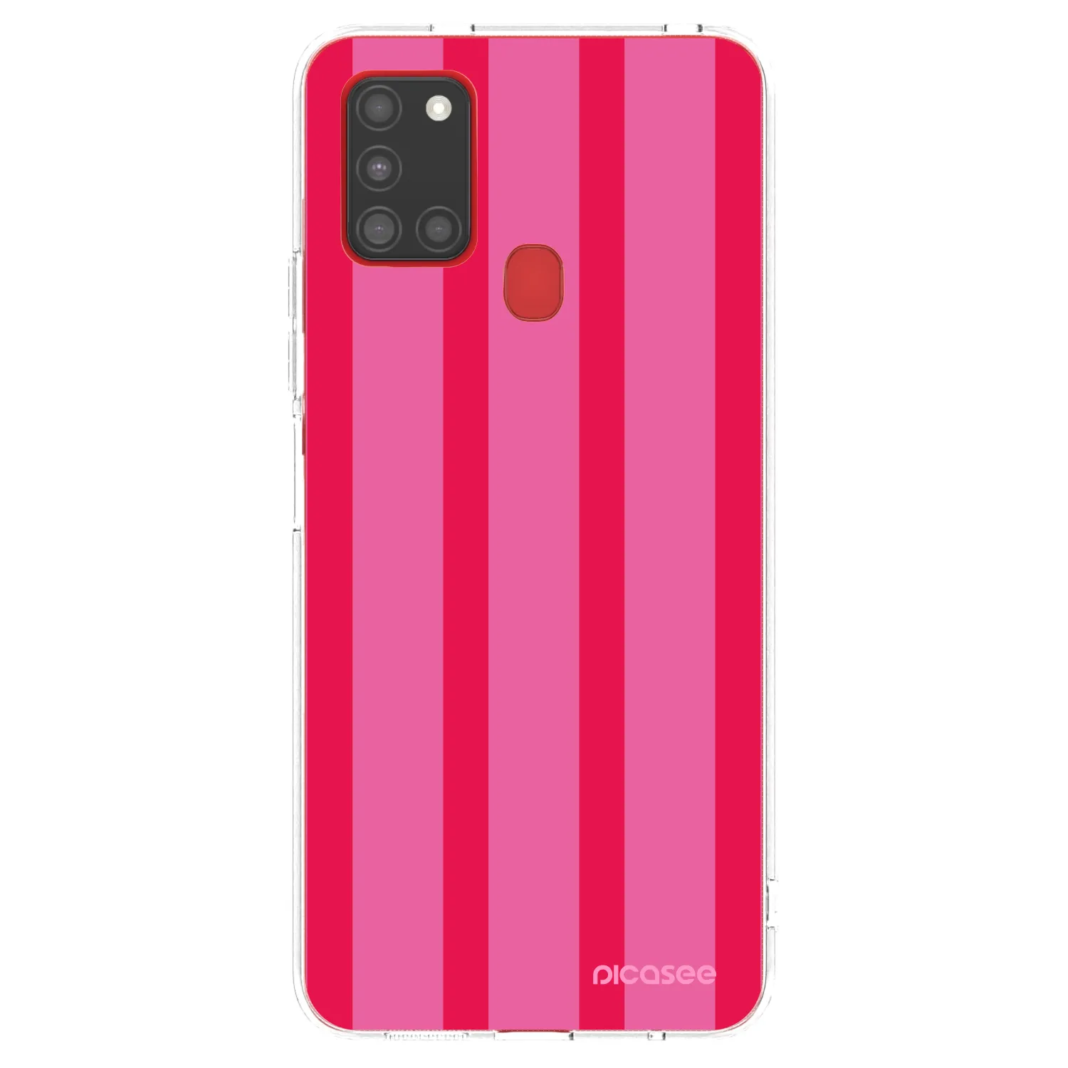 Picasee silikonowe przeźroczyste etui na Samsung Galaxy A21s - Hot tropic