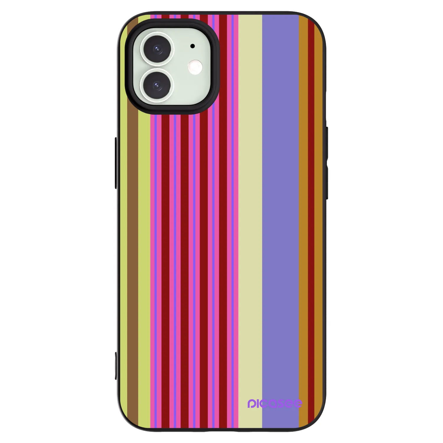 Picasee silikonowe czarne etui na Apple iPhone 12 - Late checkout