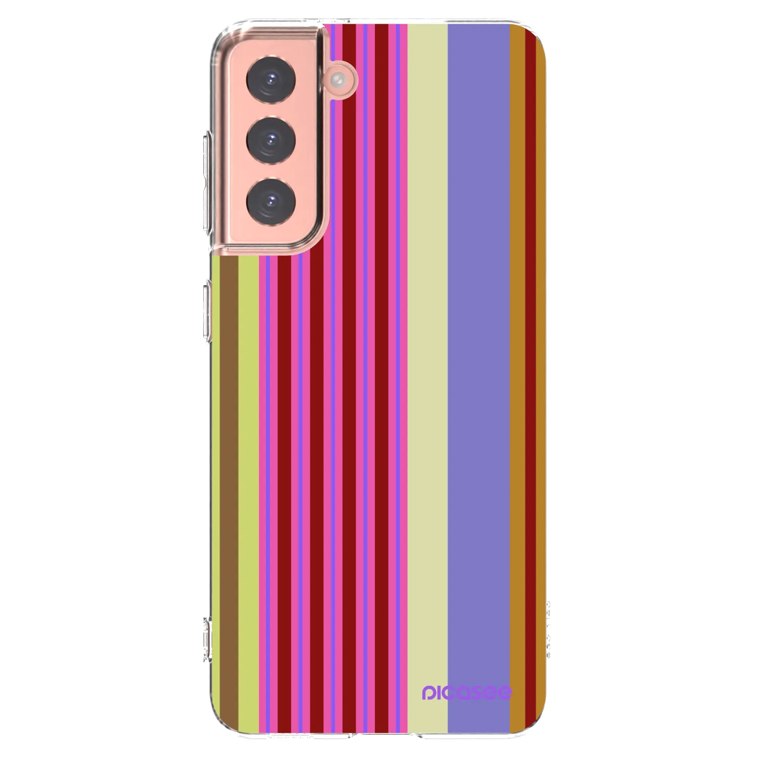 Picasee silikonowe przeźroczyste etui na Samsung Galaxy S21 5G G991B - Late checkout