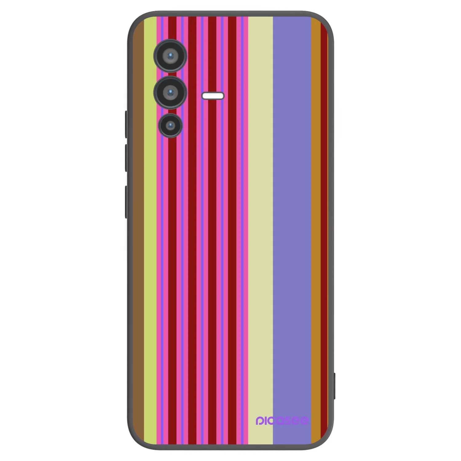 Picasee silikonowe czarne etui na Vivo V23 5G - Late checkout