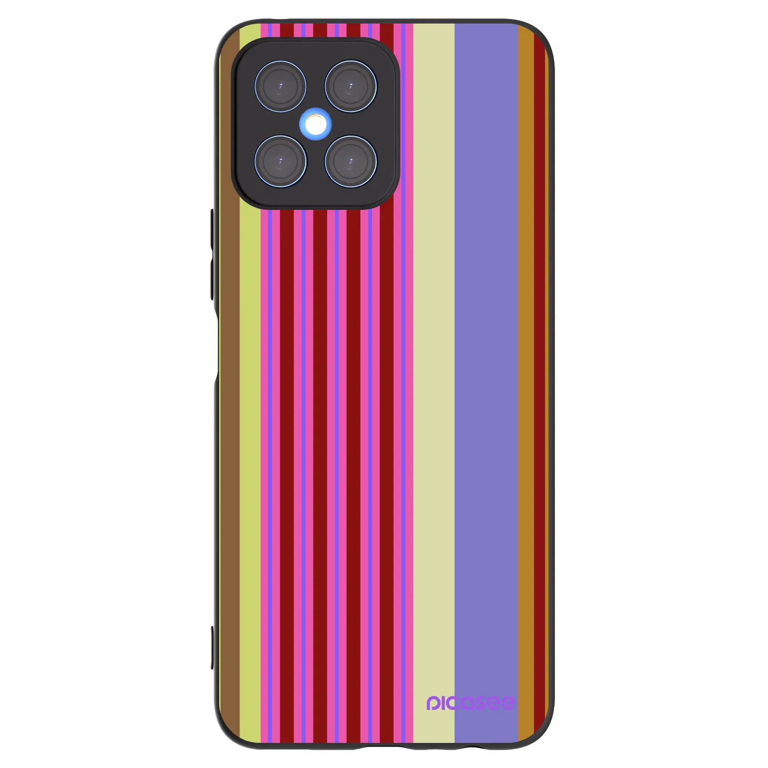 Picasee silikonowe czarne etui na Honor X8 4G - Late checkout