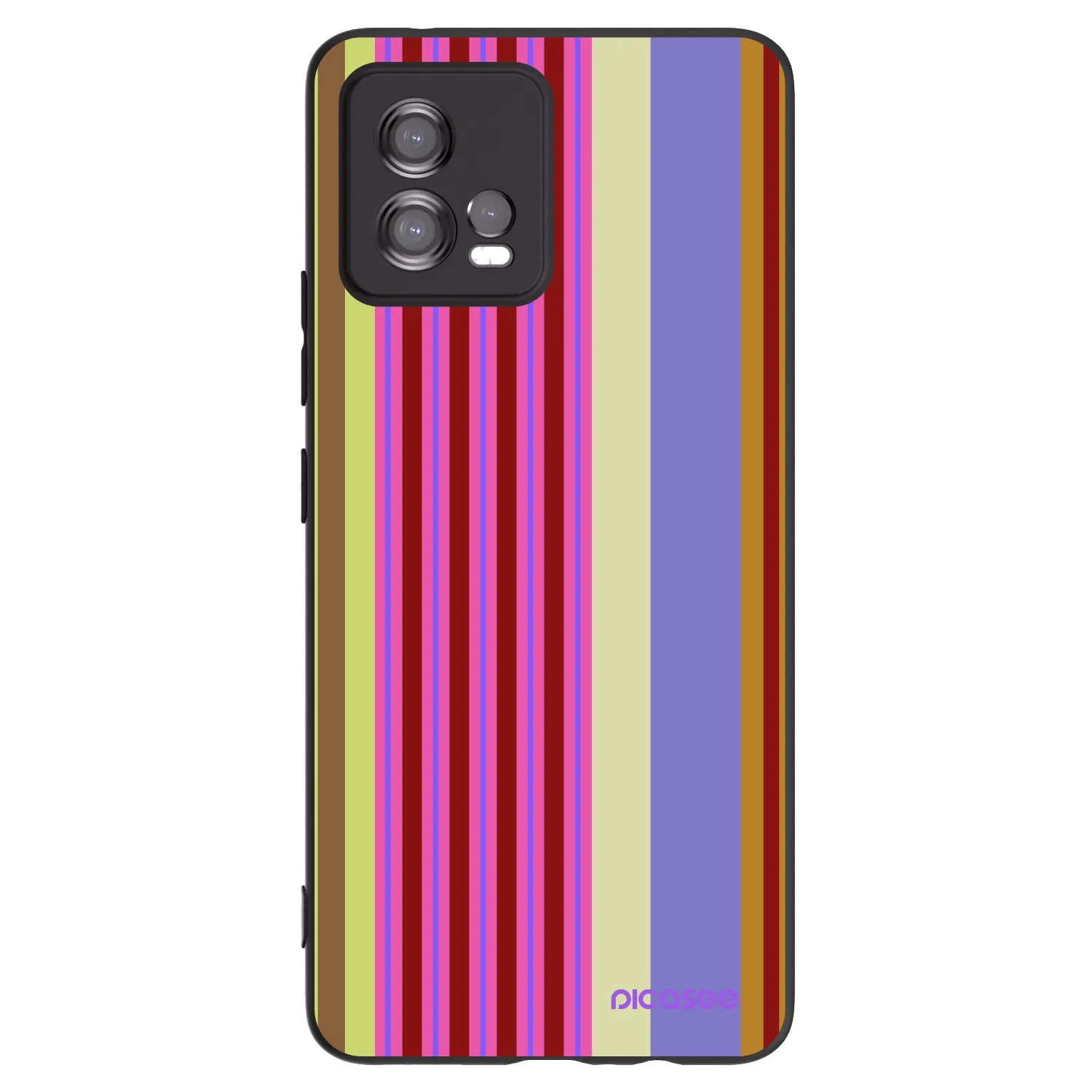 Picasee silikonowe czarne etui na Motorola Moto G72 - Late checkout